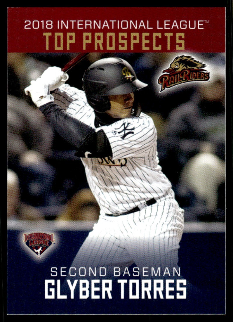 2018 Glyber Torres Choice Minor League Rookie Card AAA Top Prospects