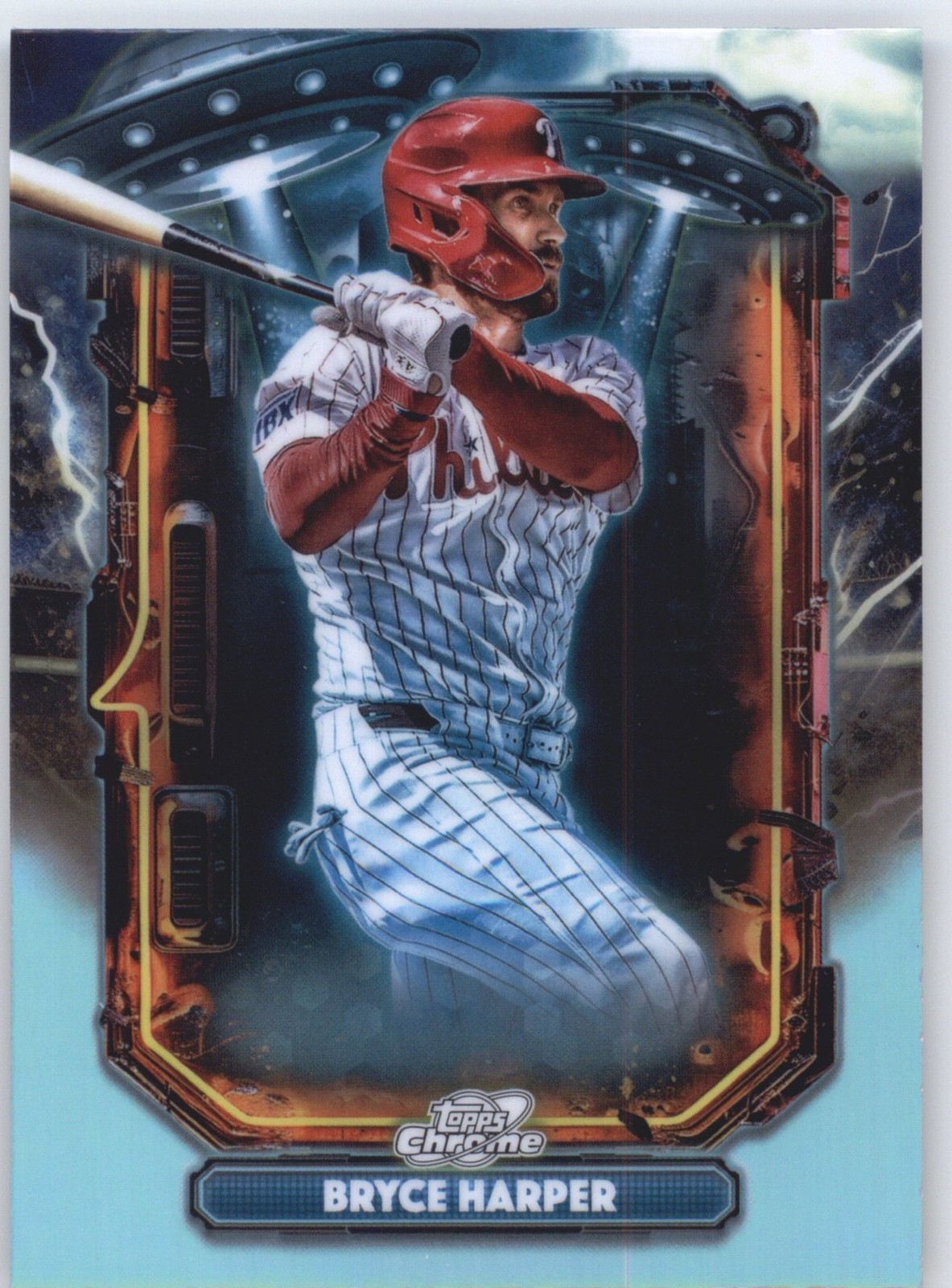 2025 Topps Chrome Cosmic #ET-15 Bryce Harper Extraterrestrial Talent