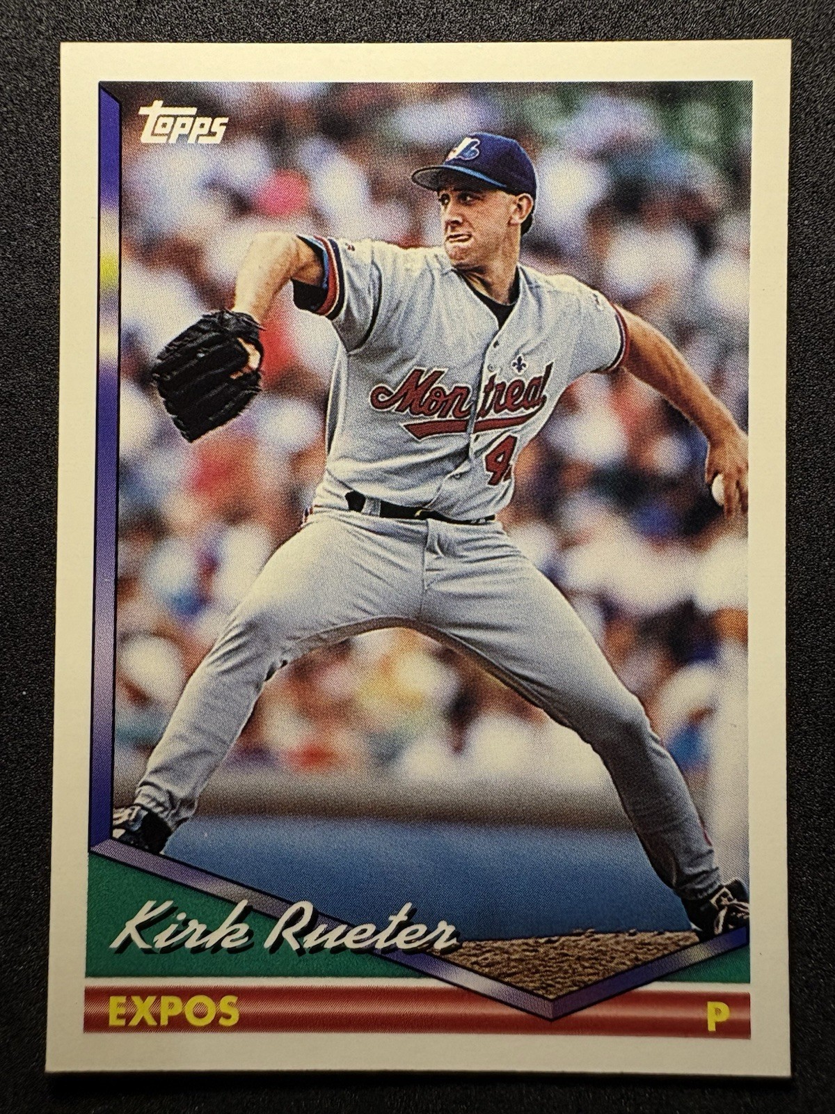 1994 Topps #628 Kirk Rueter Montreal Expos Baseball Card Rookie RC