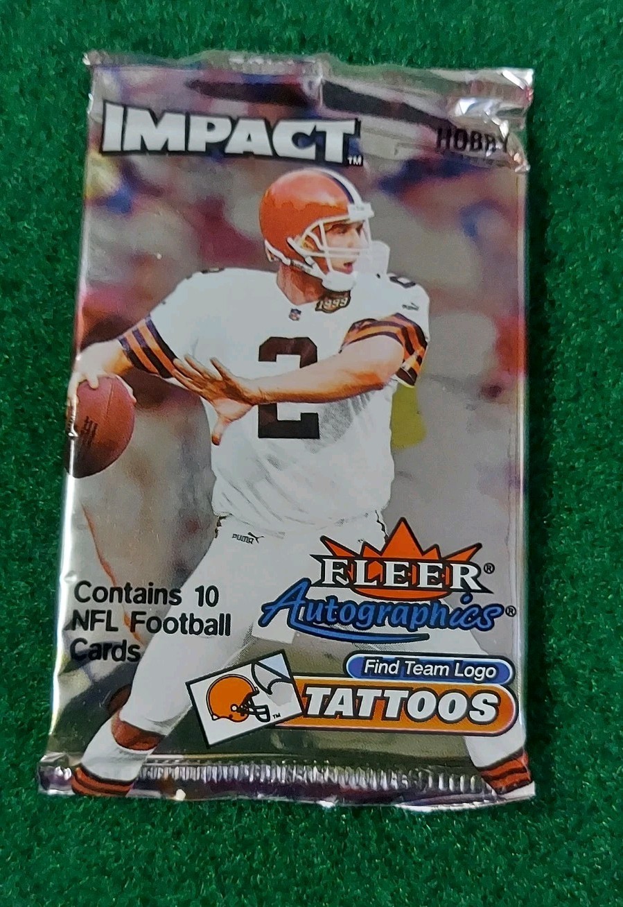 2000 IMPACT FOOTBALL CARDS Factory Sealed ONE PACK