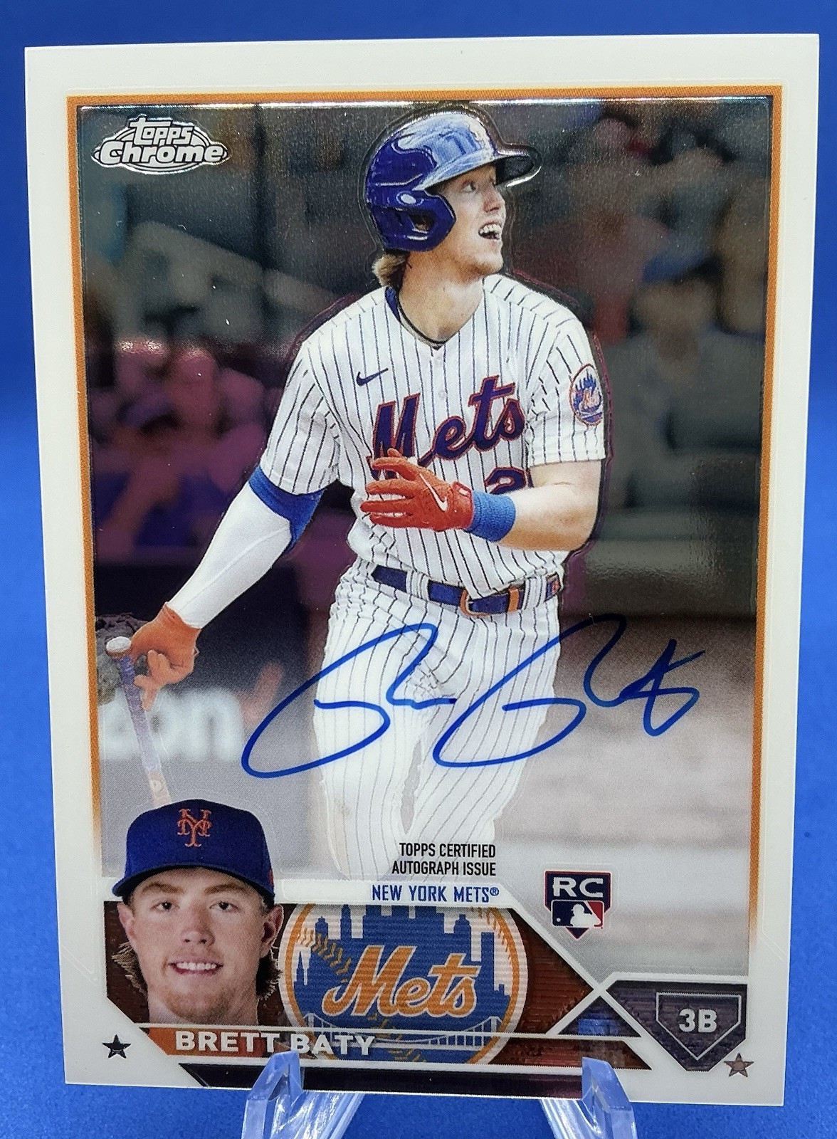 2023 Topps Chrome Brett Baty Rookie Auto Mets