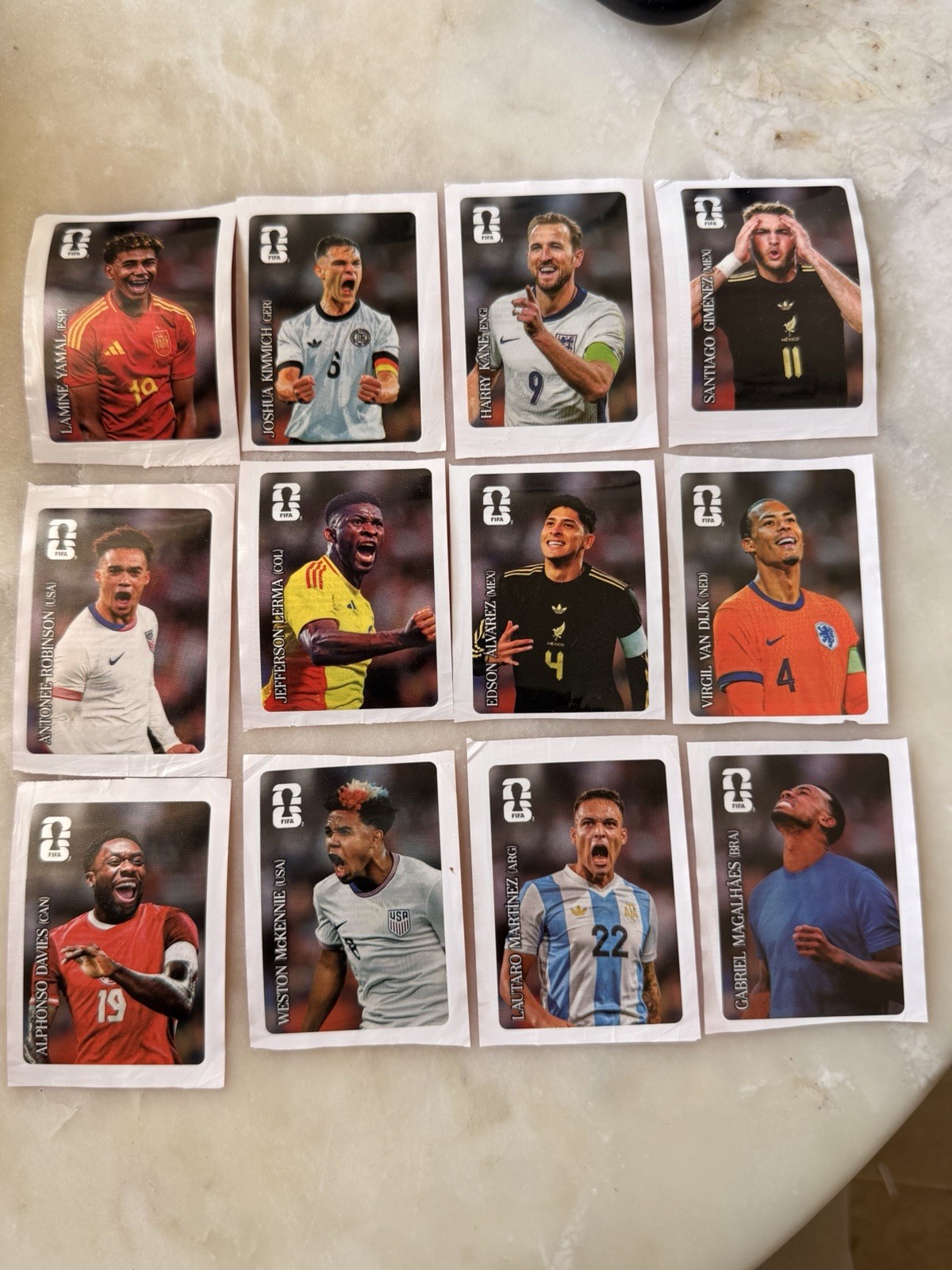 Coca Cola PANINI FIFA WORLD CUP 2026 Complete all 12 Sticker Set -US Version