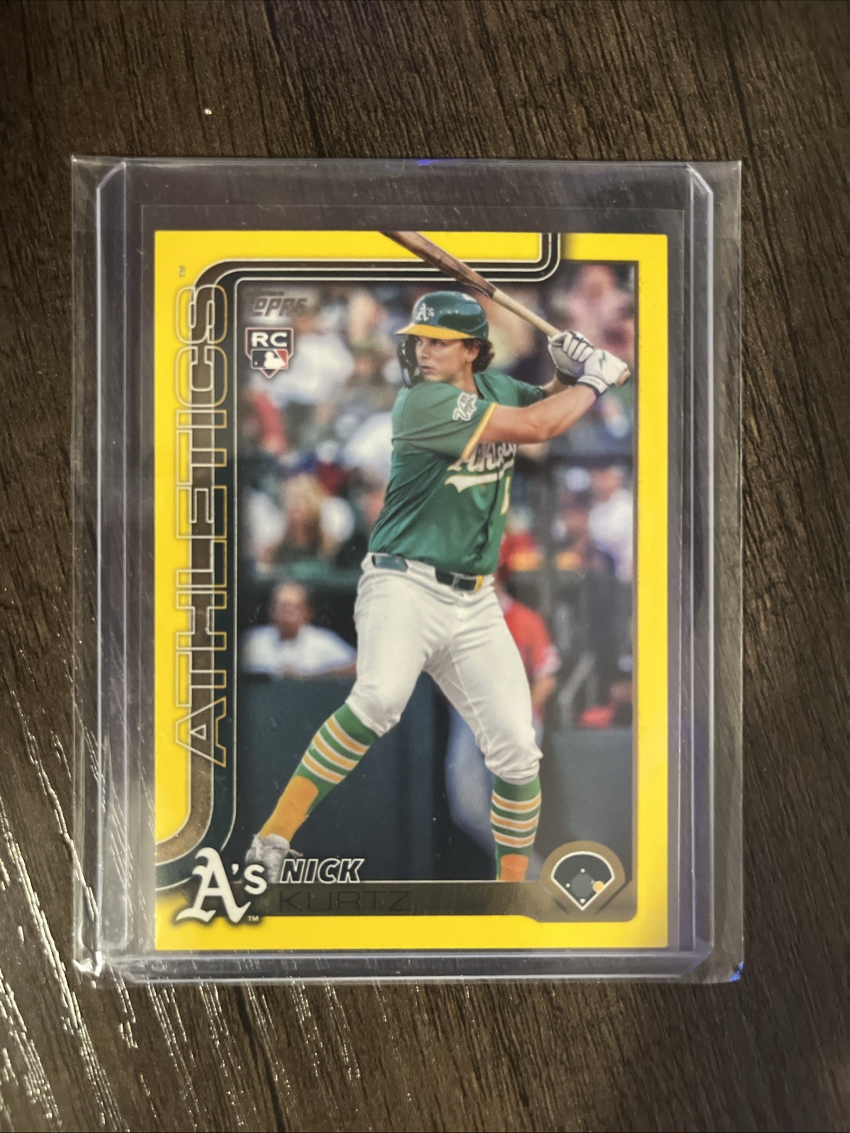 2025 Topps Update Series – NICK KURTZ US201 YELLOW BORDER. CVS EXCLUSIVE RC SP .