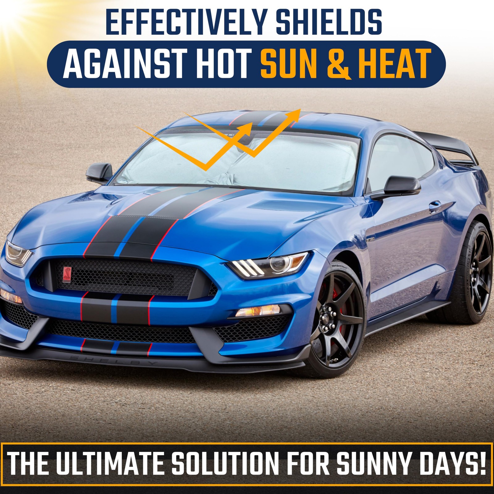 Custom Fit Windshield Sun Shade Cover UV Protection for Cars Black Silver