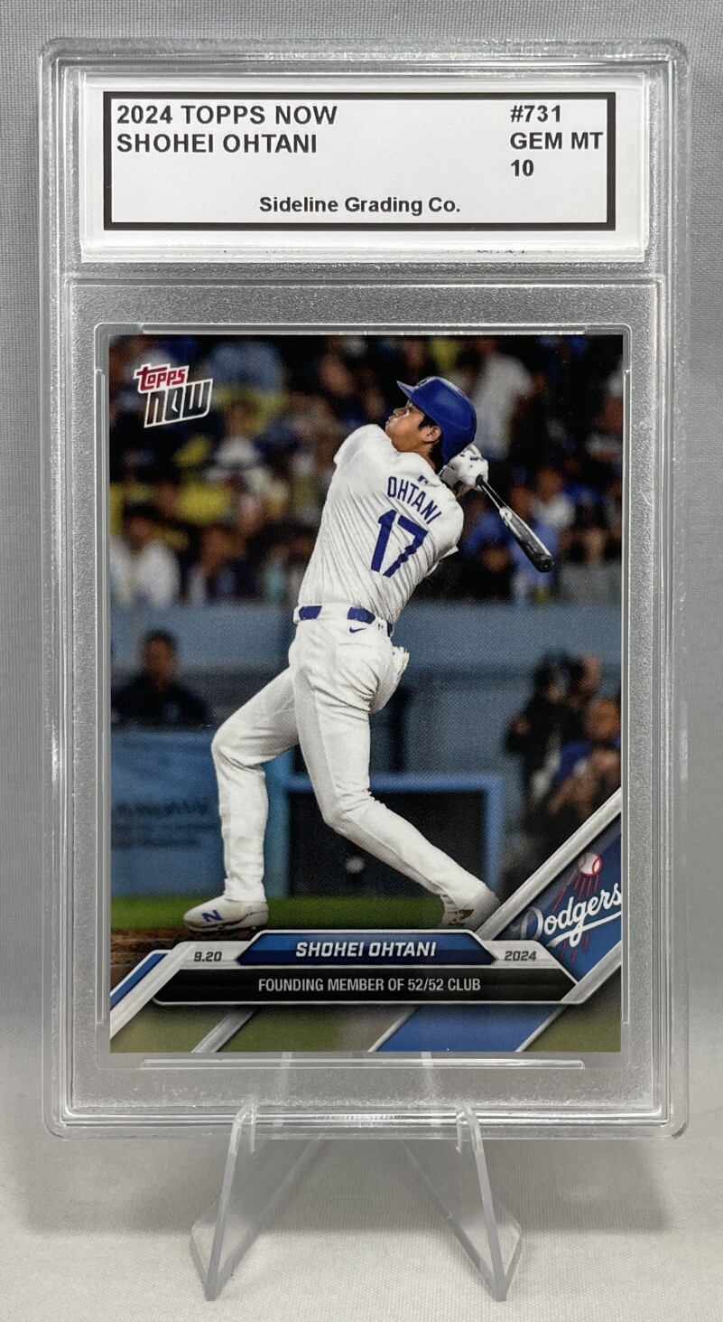 Shohei Ohtani 2024 Topps Now Graded Gem Mint 10 1st Dodgers 52/52 Club Member