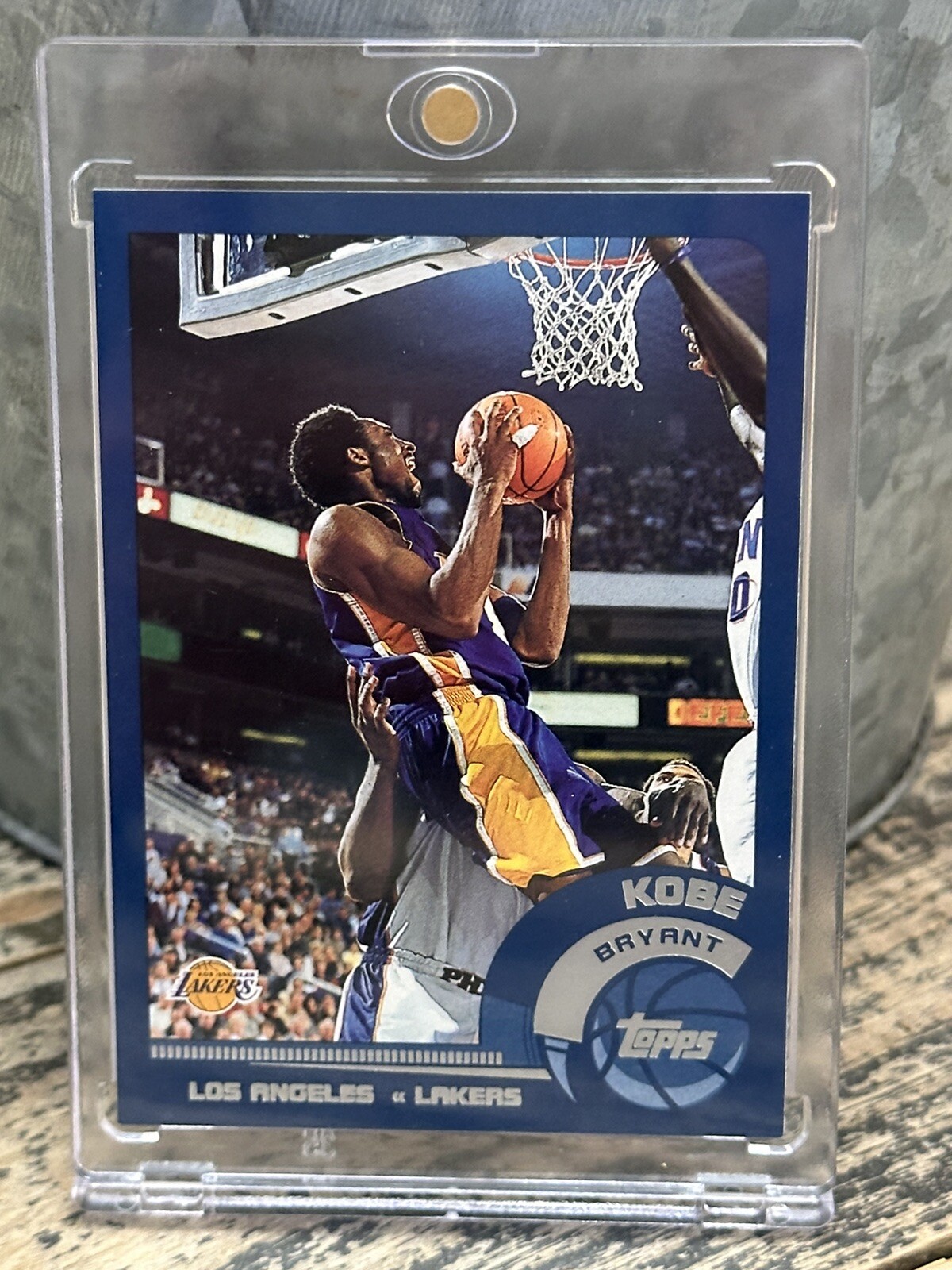 Kobe Bryant Card Rare Topps Chrome Silver Foil RARE AUTHENTIC LAKERS JERSEY #8
