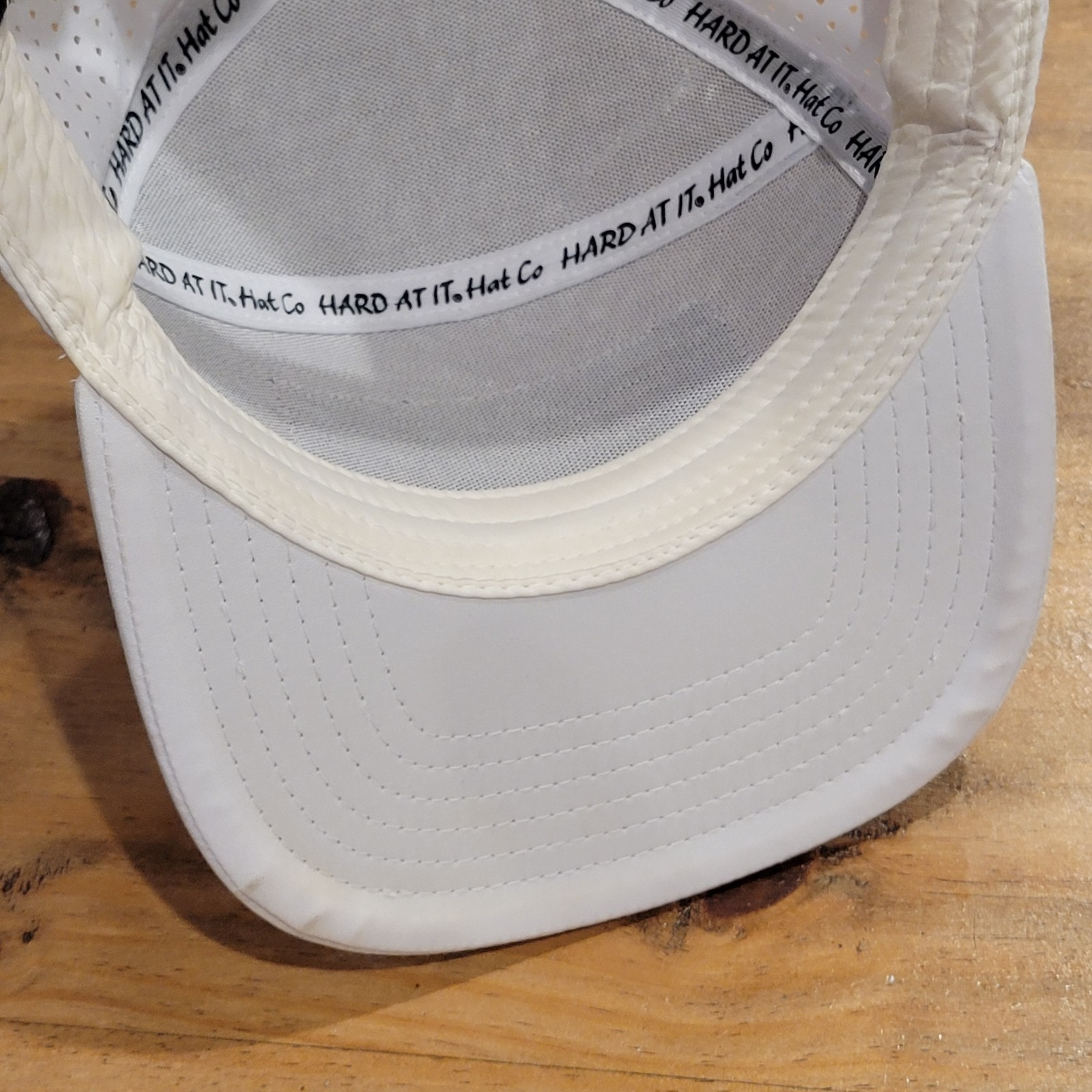 Norman Oklahoma Hard At It Panel Hat Snapback White PVC Patch One Size