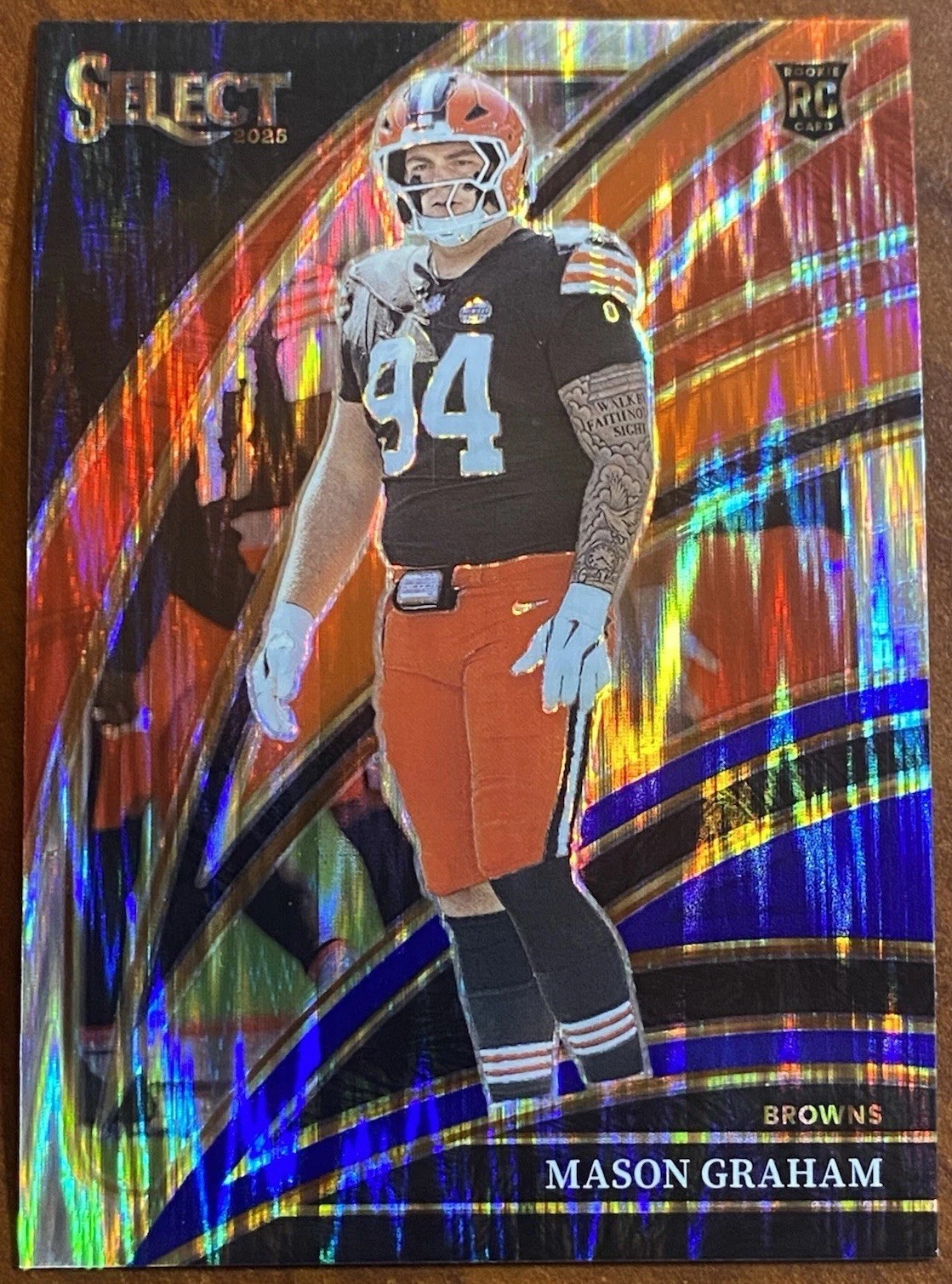 2025 Panini Select MASON GRAHAM #256 Club Level RED & BLUE SHOCK PRIZM Rookie 🔥