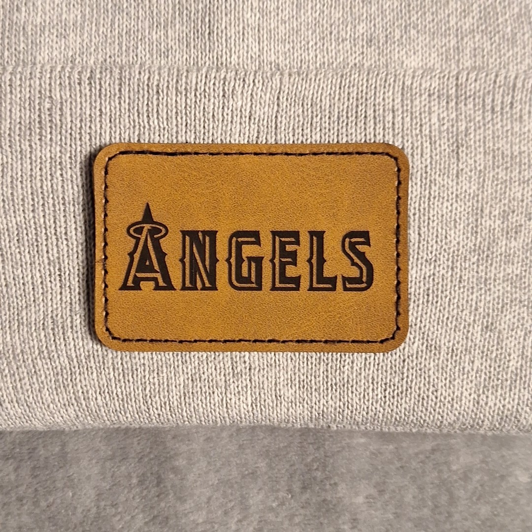 Angels Leather Rectangle Patch MLB (Patch Only)