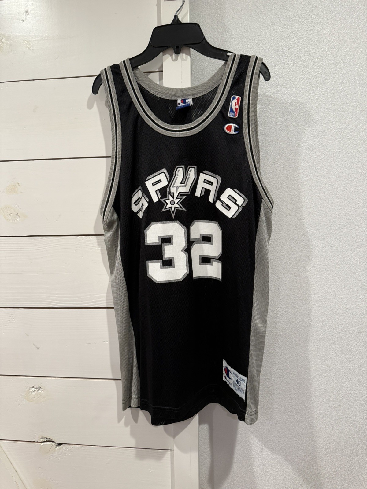 Vintage 90s NBA Champion San Antonio Spurs Sean Elliott Jersey Size 44 medium