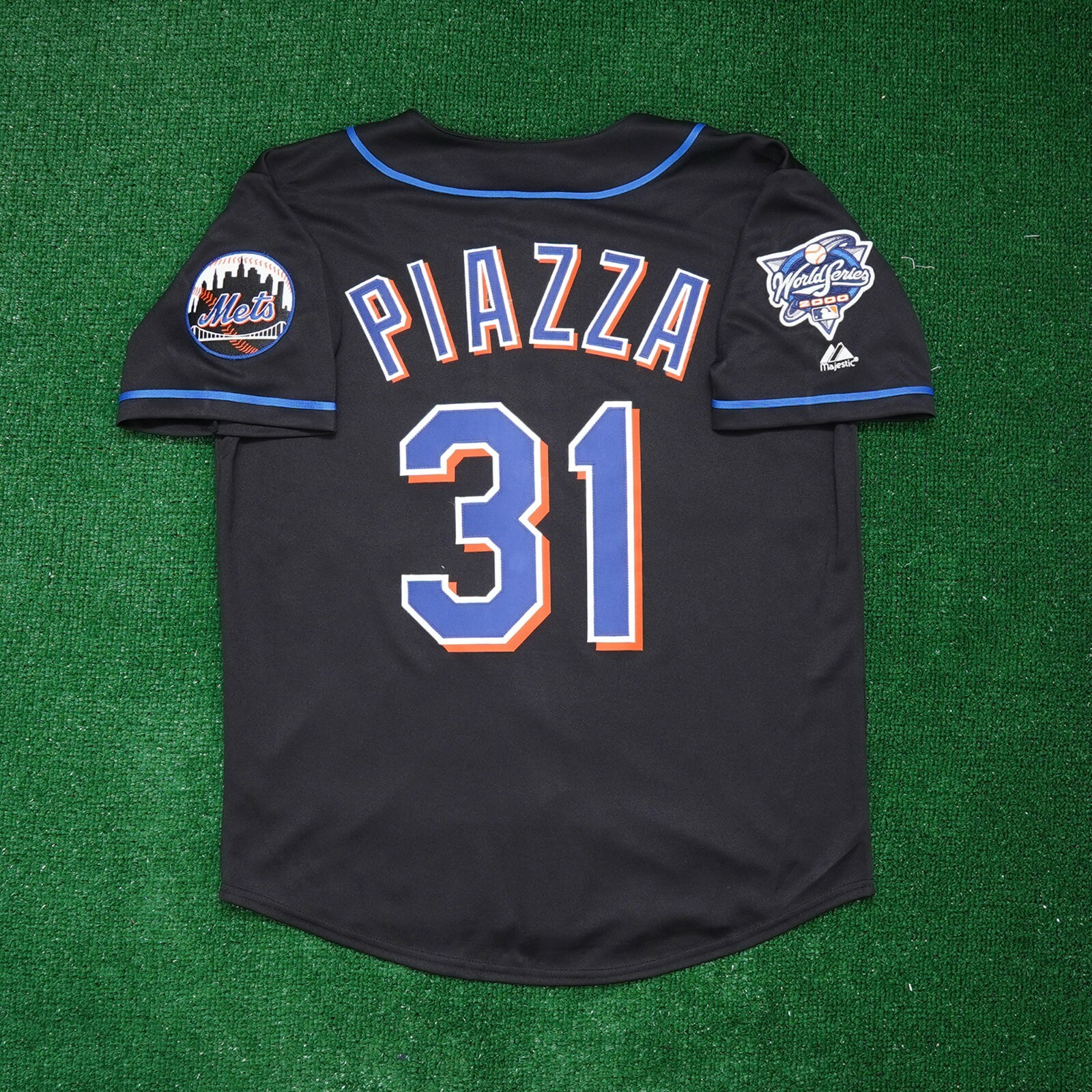 Mike Piazza New York Mets 2000 World Series Alt Black Men’s (S-3XL) Jersey
