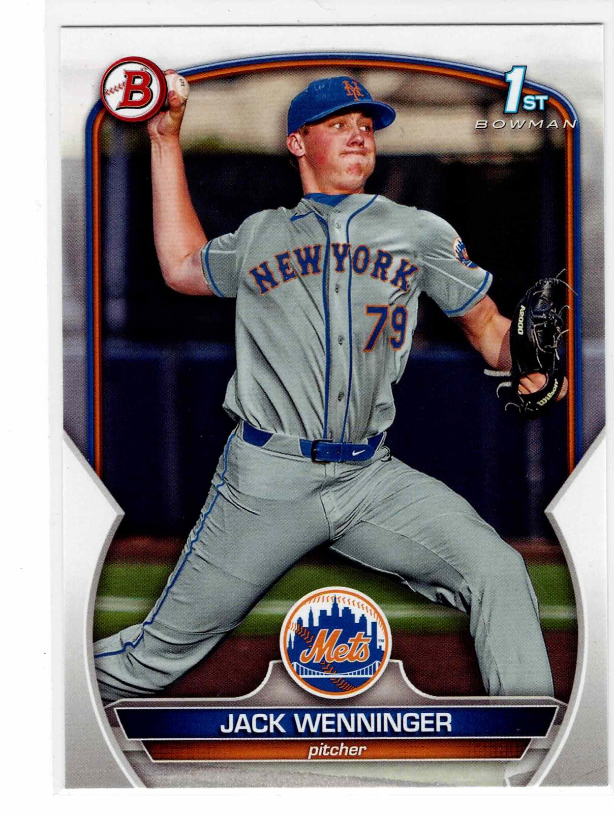 Jack Wenninger New York Mets 2023 Bowman Draft 1st Bowman