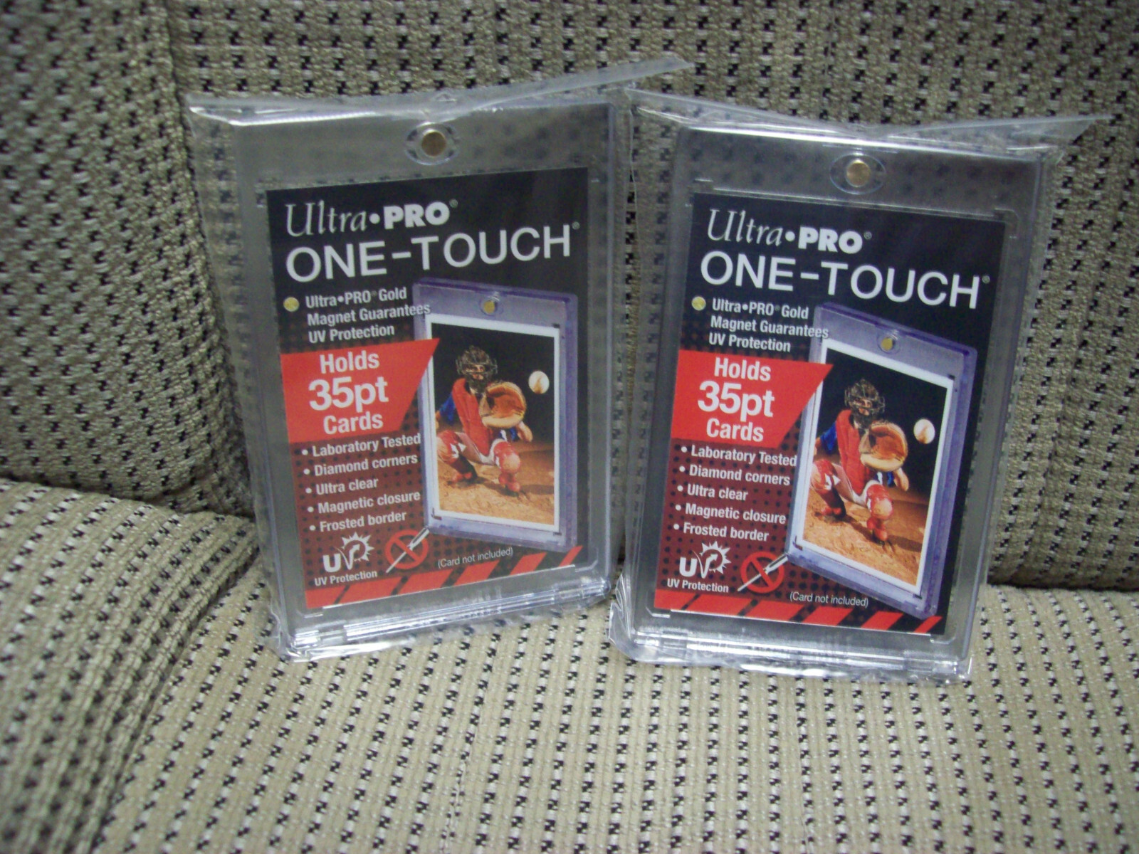 Ultra Pro, Set of Two, 35 pt. One-Touch Magnetic UV Protected Card Holder