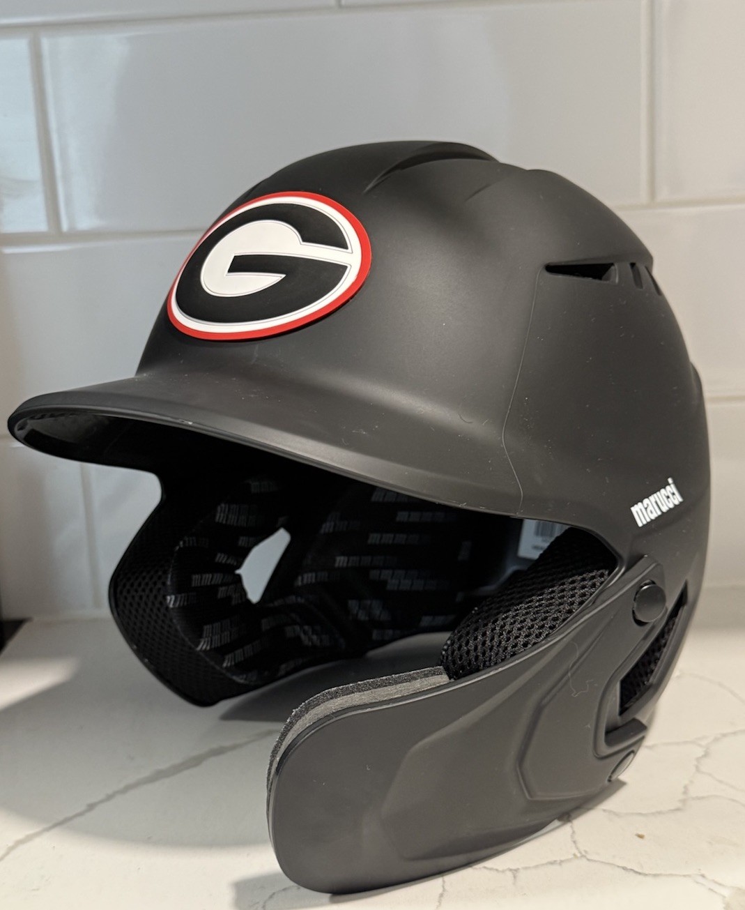 GEORGIA BULLDOGS CUSTOM MARUCCI BASEBALL BATTING HELMET NEW 3D LOGO