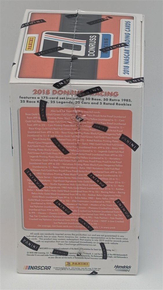 Factory Sealed Blaster Box 2018 Panini Donruss NASCAR Racing Cards