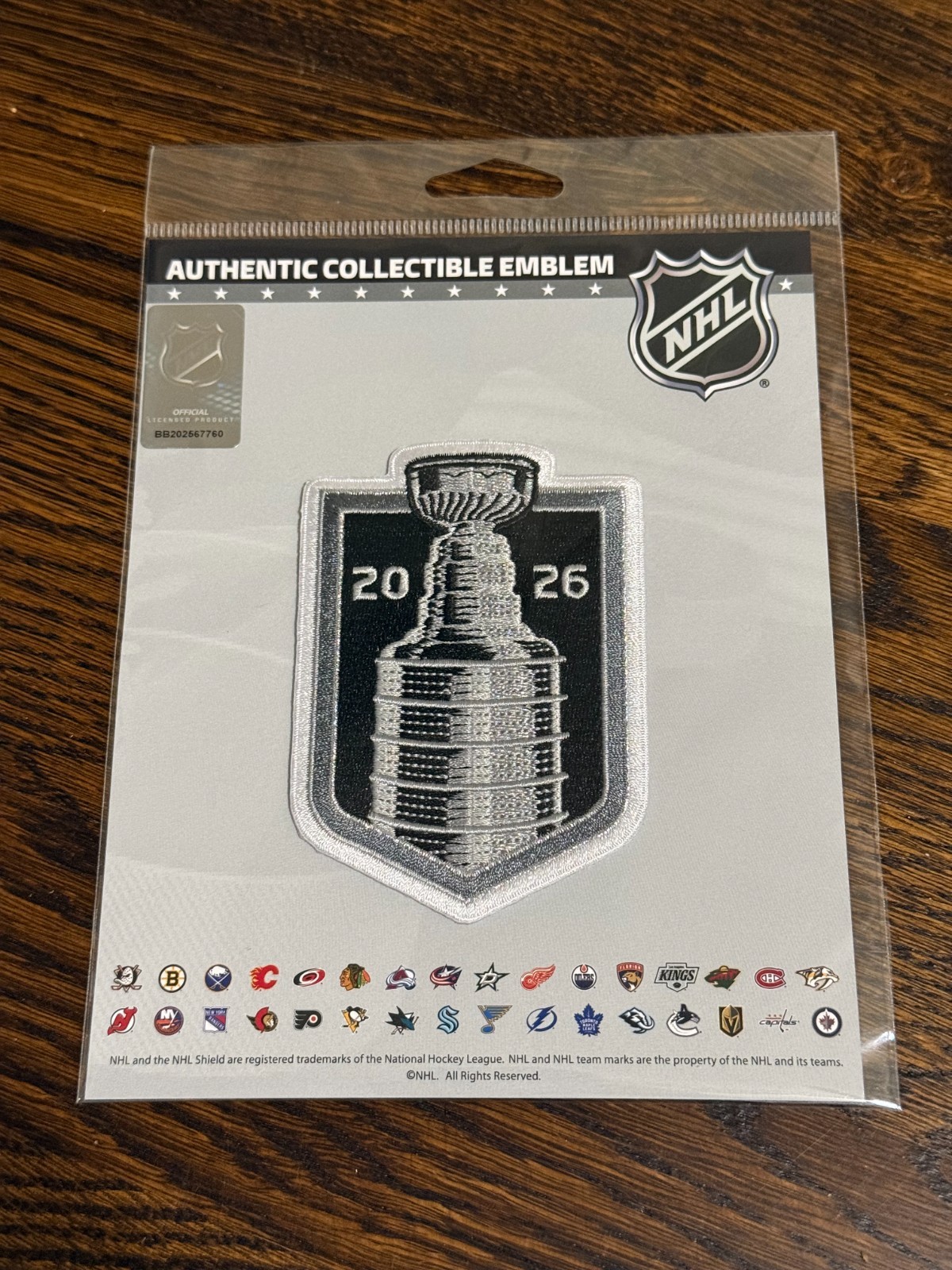 [PRE-ORDER] 2026 NHL Stanley Cup Final OFFICIAL LICENSED Jersey Patch – Carolina
