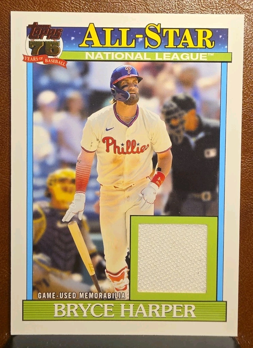 2026 Topps Series 2 Bryce Harper #91ASR-BH Game Used Memorabilia 1991 Relic Card