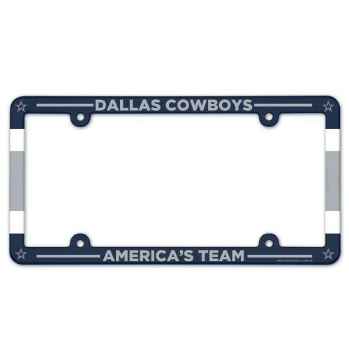 DALLAS COWBOYS (1) America’s Team NFL License Plate Frame Cover Holder Plastic