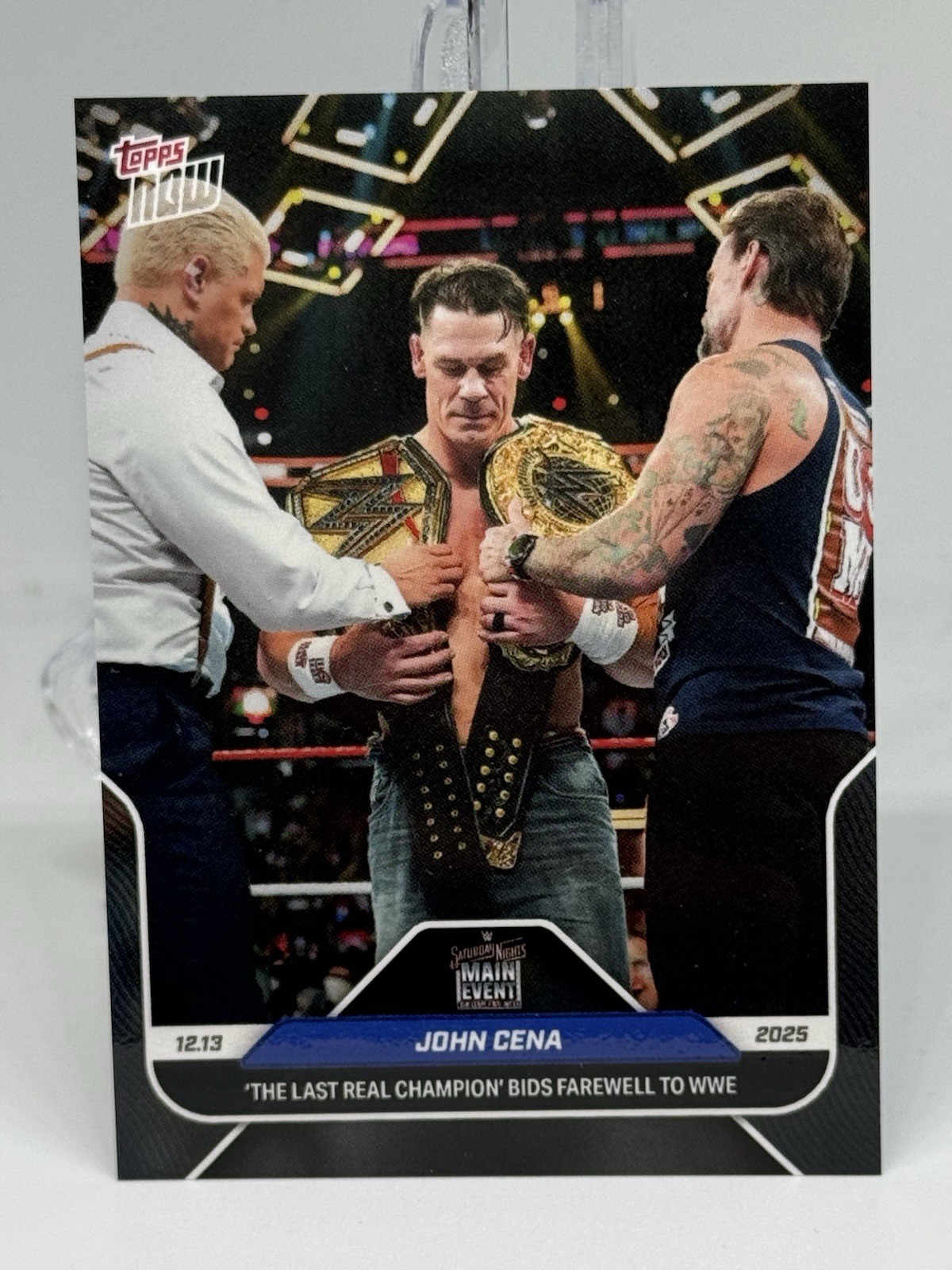 WWE 2025 Topps Now John Cena 137 ‘The Last Real Champion’ Final Match
