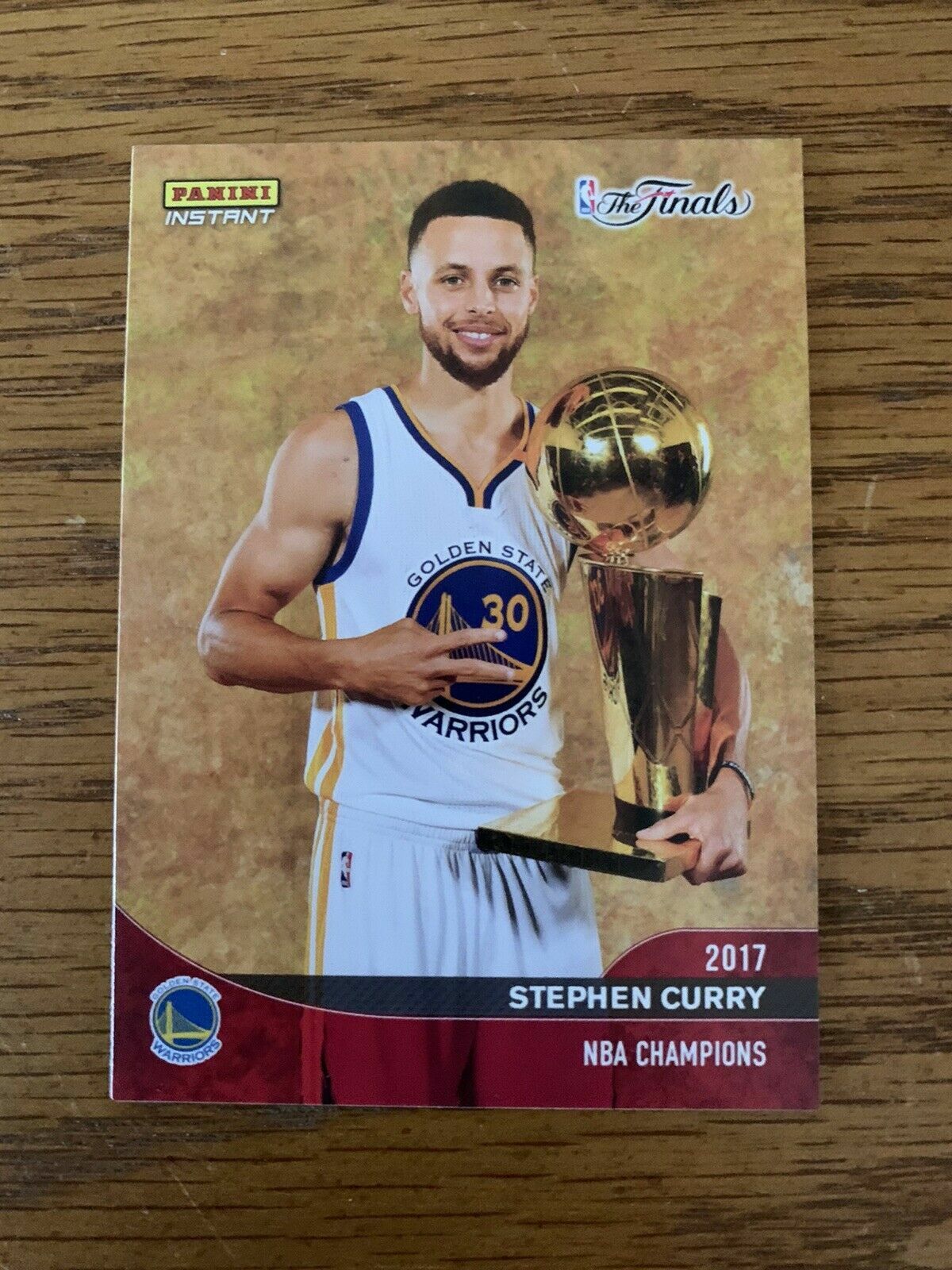 2016-17 PANINI INSTANT WARRIORS STEPHEN CURRY NBA CHAMPIONS /3300