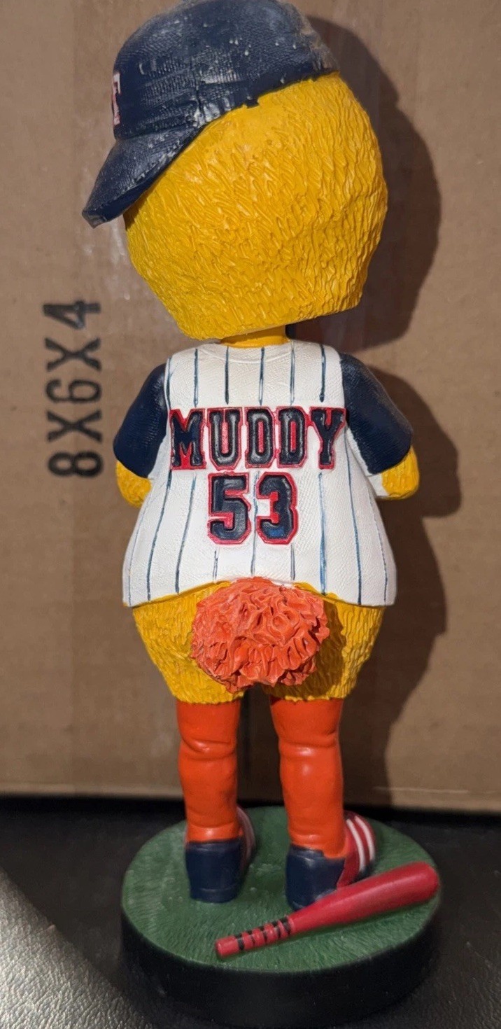 Super RARE Happy Birthday Muddy Bobblehead 1/500 Made Toledo Mudhens Mascot