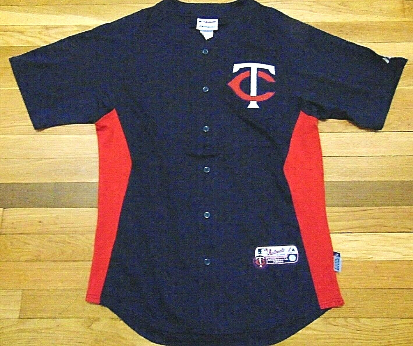 MAJESTIC MLB AUTHENTIC MINNESOTA TWINS COOL BASE BATTING PRACTICE JERSEY SIZE M