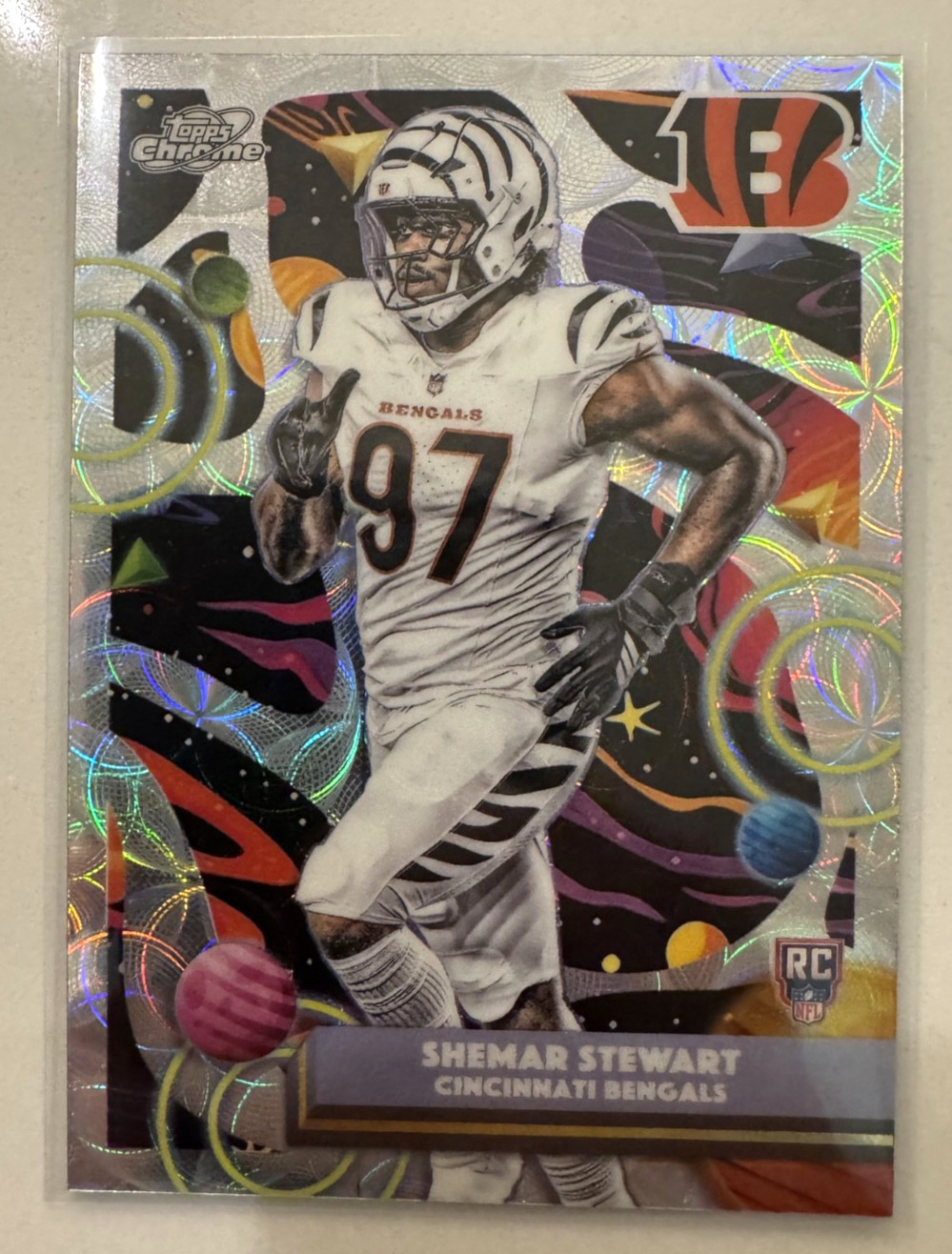 Shemar Stewart RC 2025 Topps Cosmic Chrome #119 Nucleus Refractor Rookie Bengals