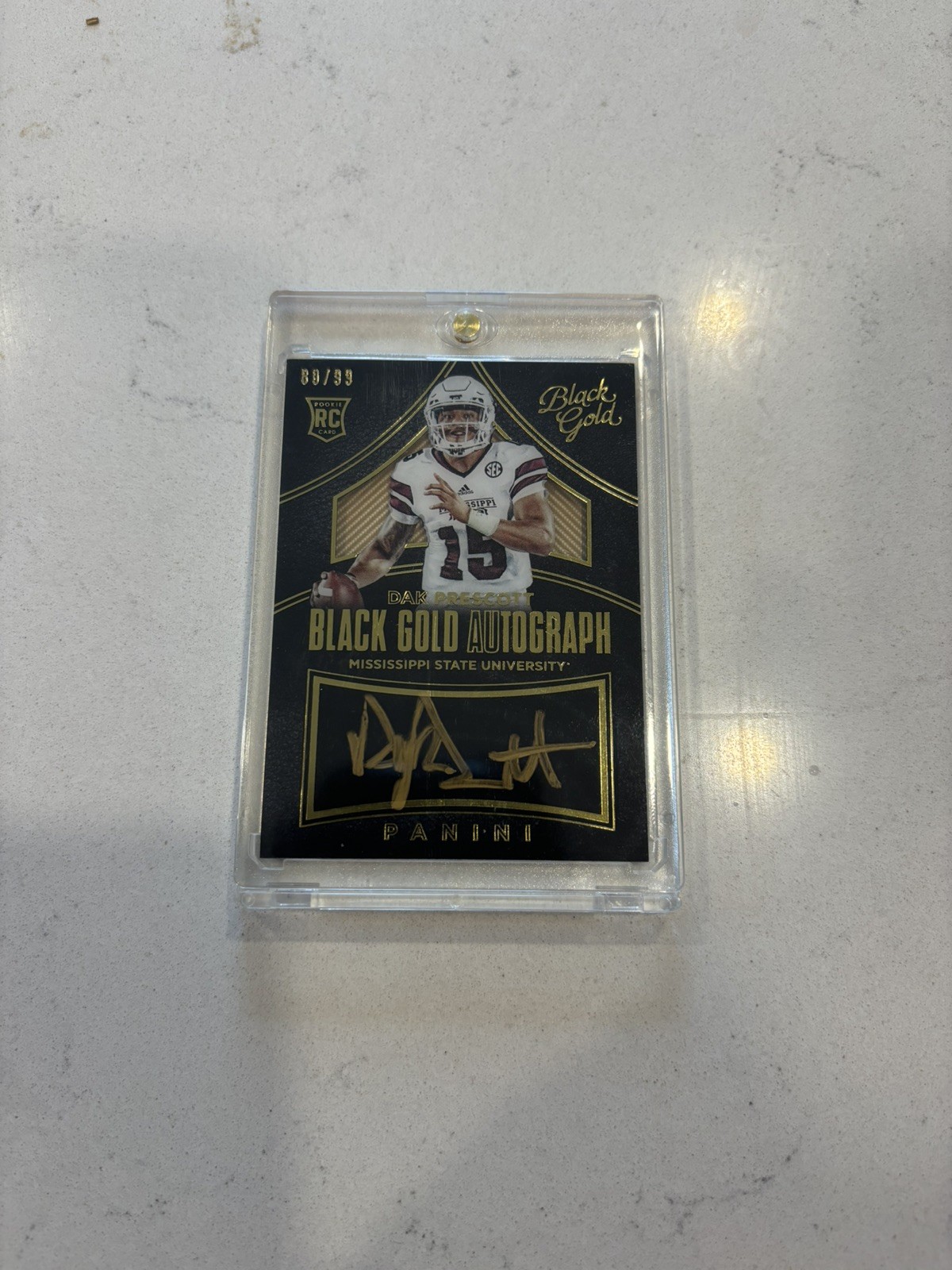 2016 Panini Black Gold Multi-Sport #121 Dak Prescott RC Rookie Gold Ink AUTO /99