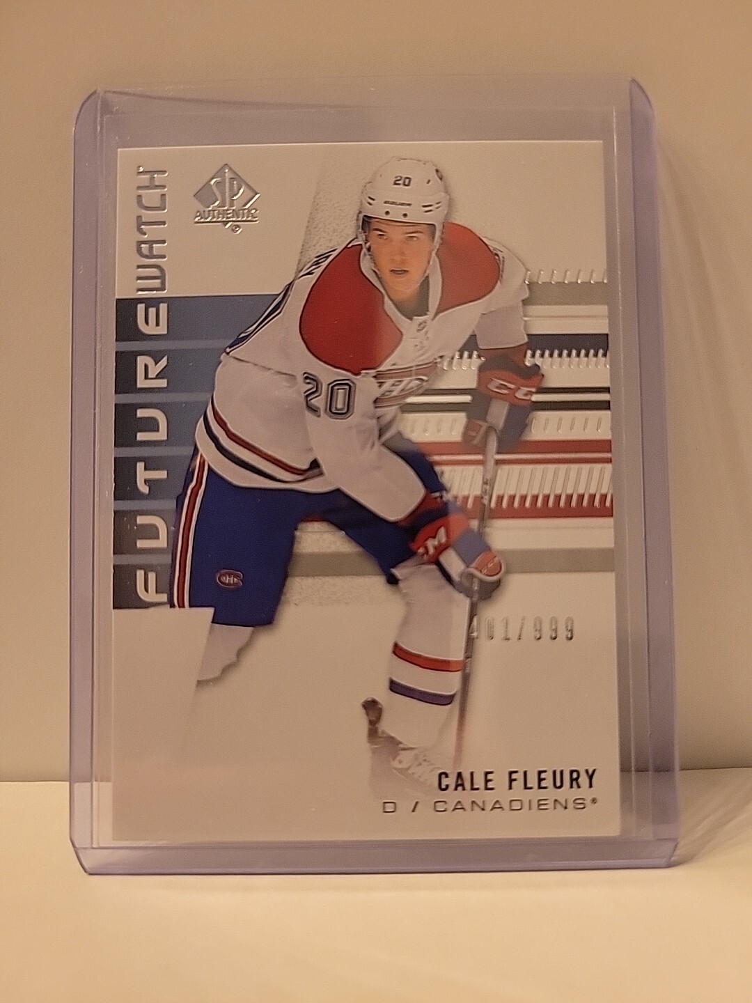2019-20 SP Authentic Future Watch Cale Fleury #201 401/999 Rookie
