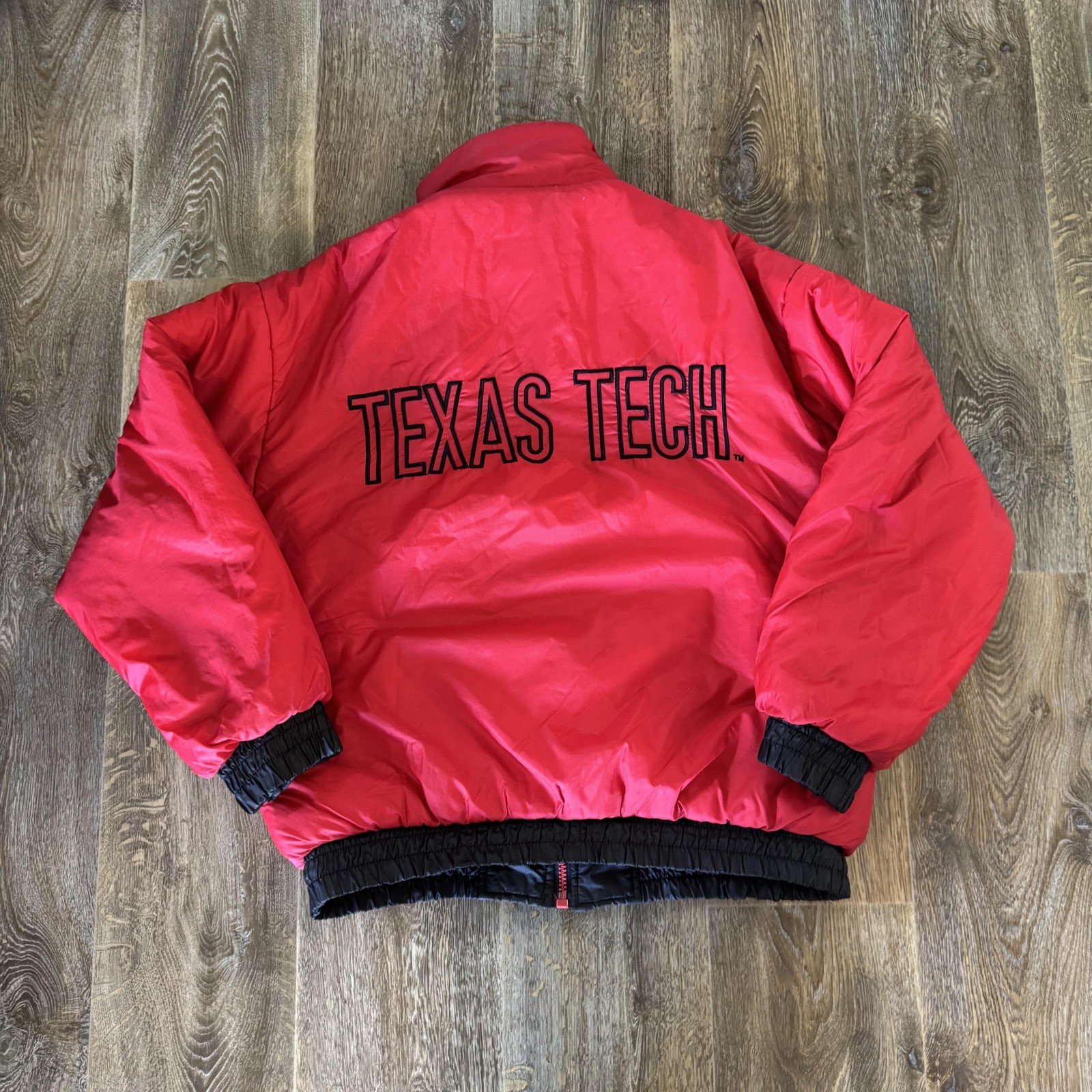 Vintage Texas Tech Red Raiders Jacket Mens XL Reversible NCAA Pro Player 90s