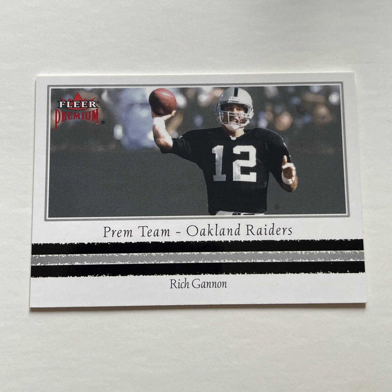 2002 Fleer Premium Prem Team Rich Gannon Oakland Raiders 353/500 Card #16PT