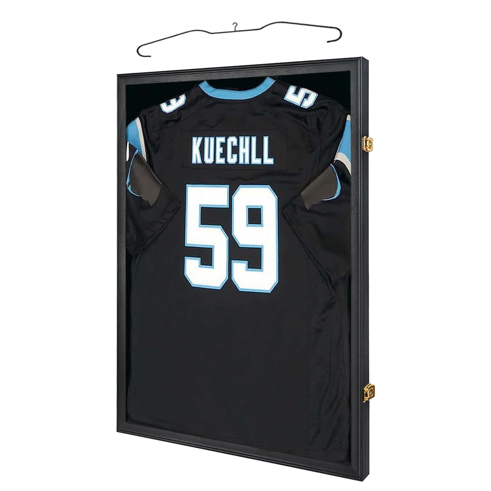 Lockable Jersey Frame Display Case – UV Protection Acrylic Shadow Box for Sports