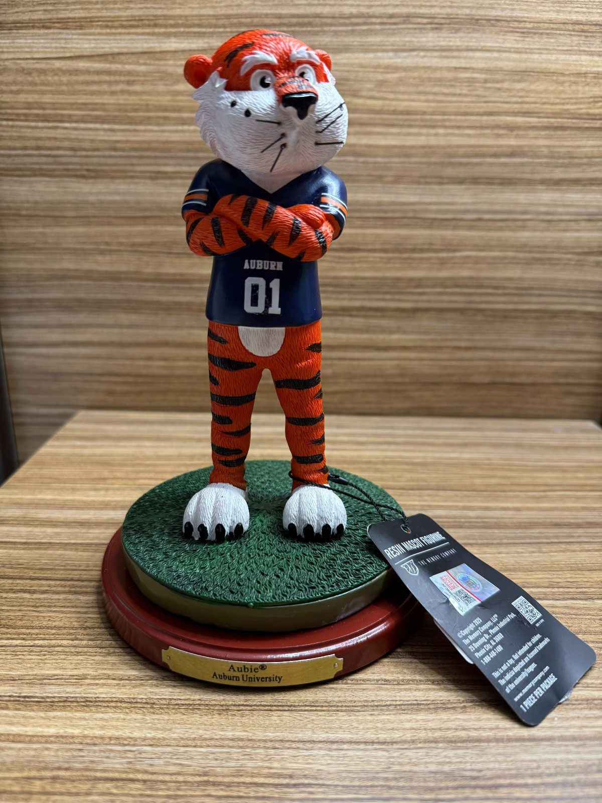 2025 Memory Company Auburn Tigers “Aubie” Resin Mascot Figurine NWT RARE