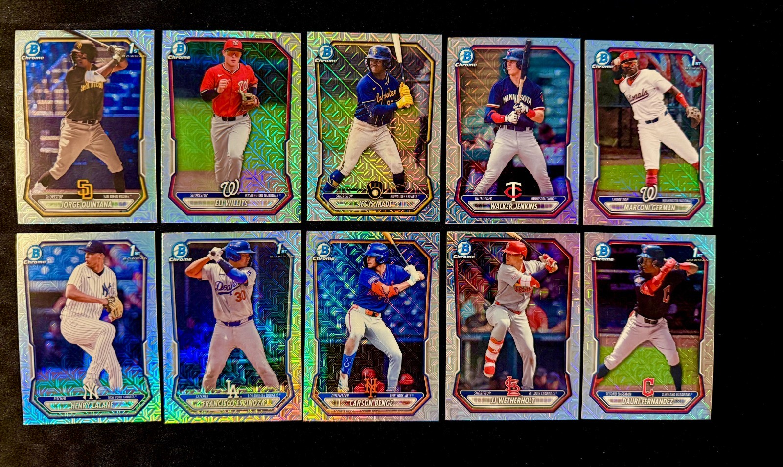 2026 Bowman Chrome Mojo Prospects – Complete 50 card set BCP-1 – BCP-150 🔥🔥