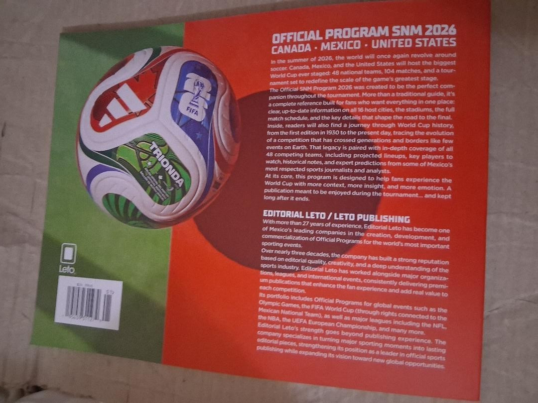 2026 OFFICIAL WORLD CUP PROGRAM MAGAZINE LETO CANADA USA MEXICO