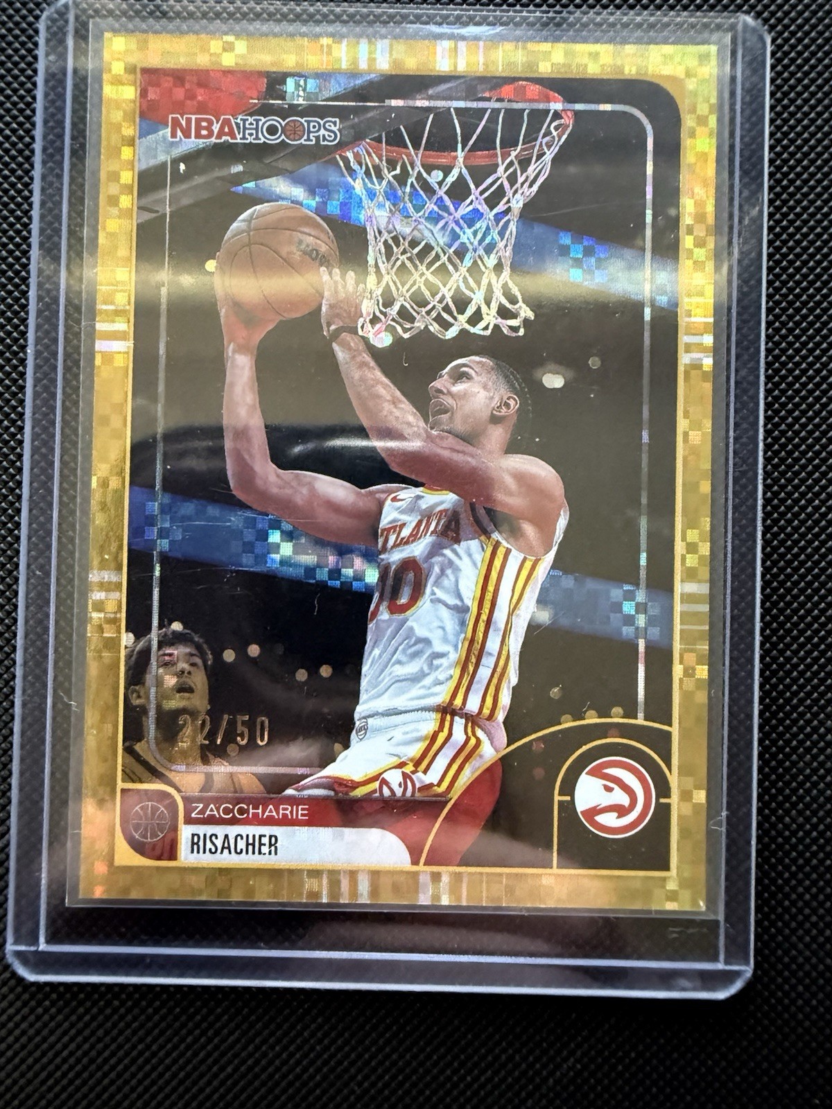 2025-26 Topps Chrome – Zaccharie Risacher #2 Gold Wave Refractor /50