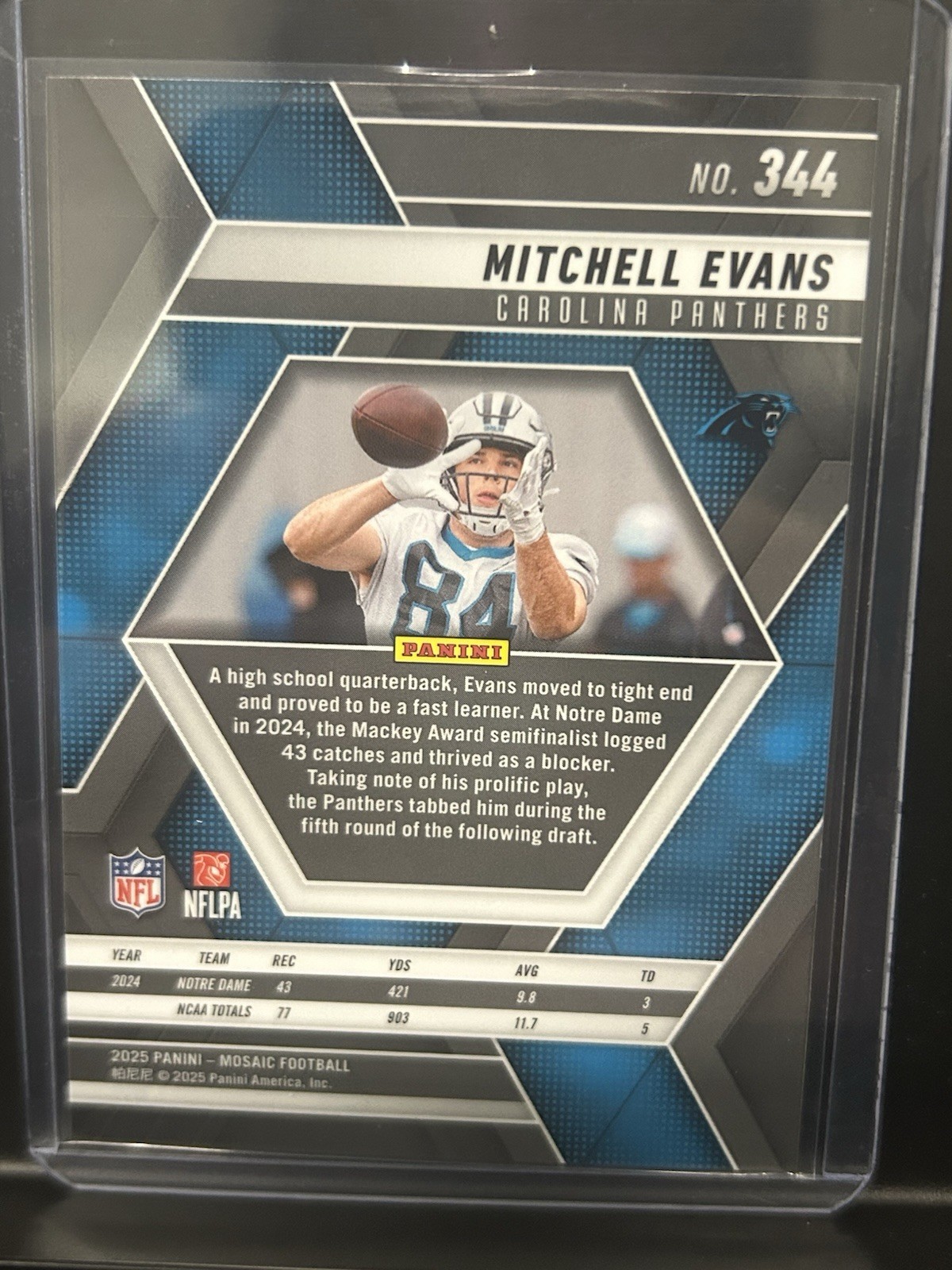 2025 Panini Mosaic – Rookies Mitchell Evans #344 (RC)