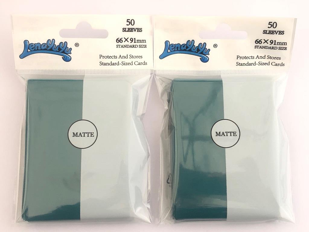 100 Matte Petrolblue color Lenayuyu CCG MTG Pokemon Gaming Card Sleeves 66x91mm