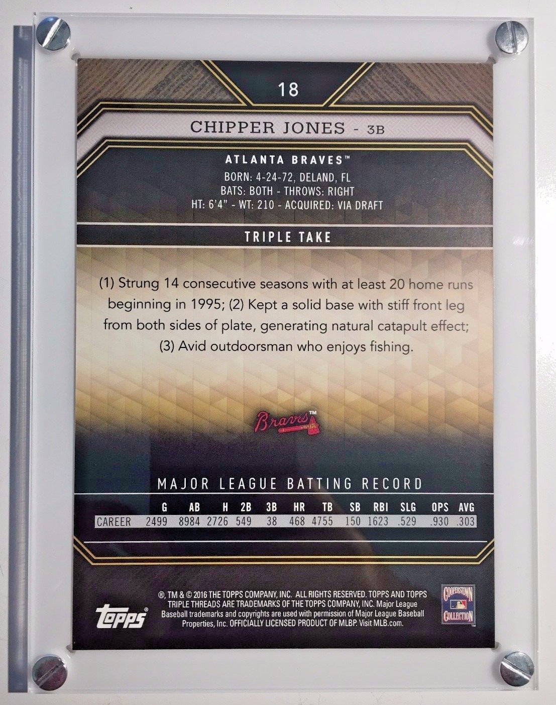 5″ x 7″ Box Topper Acrylic Display Holder Case.