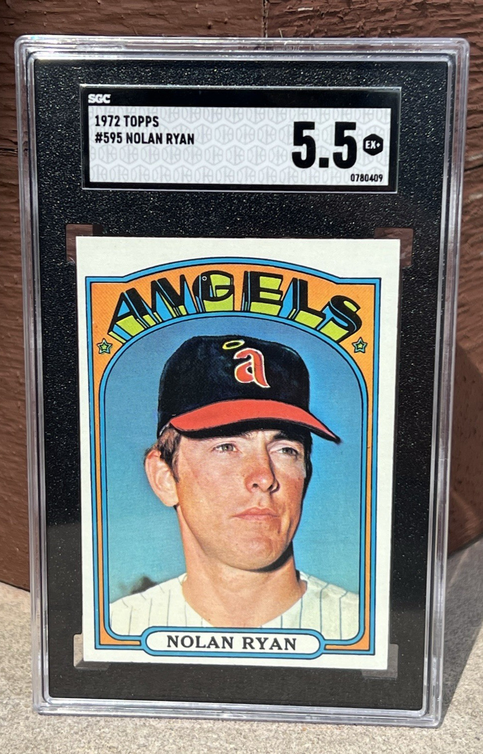 1972 Topps #595 Nolan Ryan SGC 5.5 – California Angels HOF!