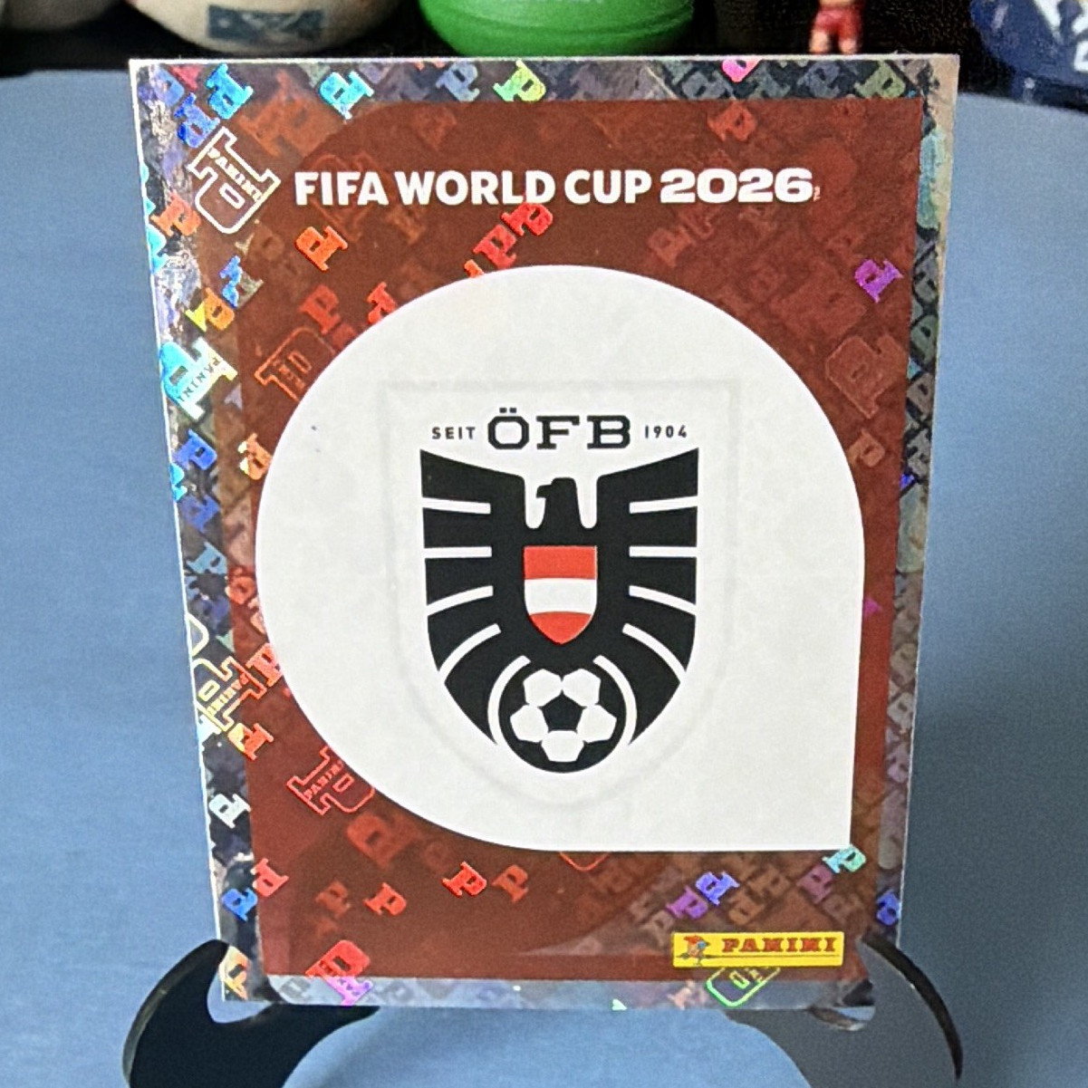 Panini FIFA World Cup 2026 Sticker Austria Club Badge Logo Foil Collectible