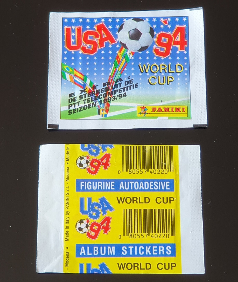 Panini World Cup USA 94 World Cup 1994, sticker pack/bag/bustina, rare NL Dut…