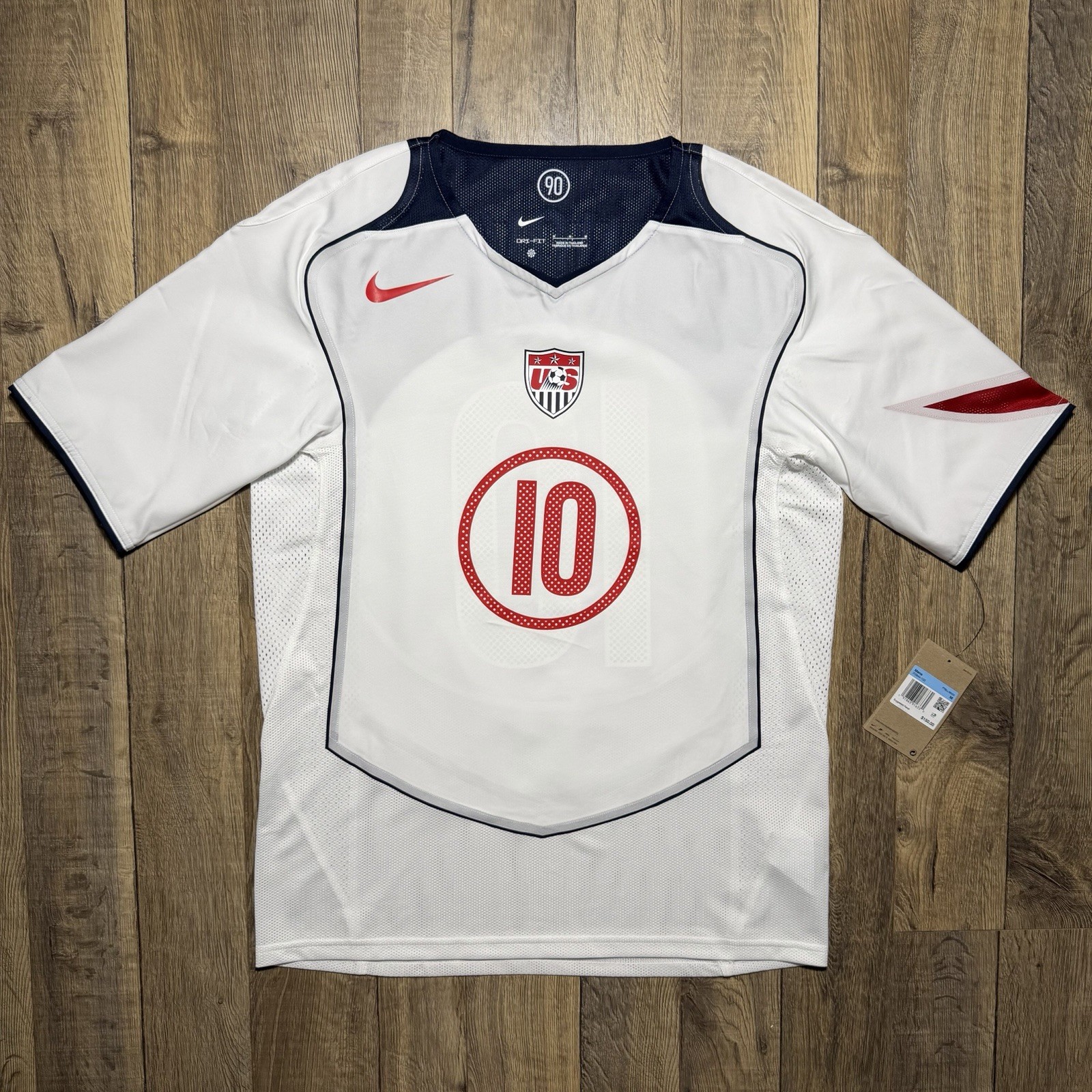 NWT Nike USMNT Landon Donovan 2004 Authentic Total 90 Reissue Home Jersey Men M