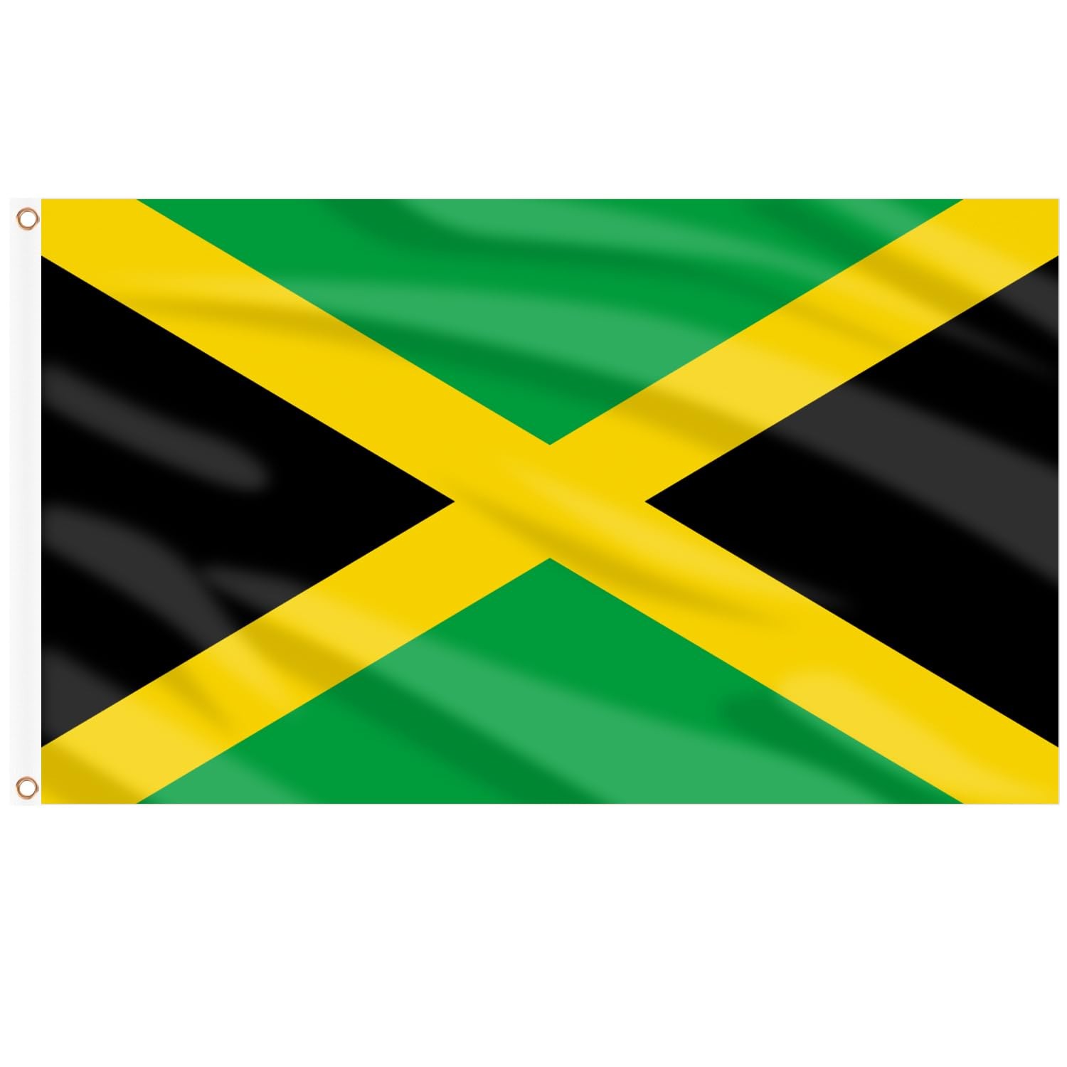 AhfuLife Jamaica Flag Jamaican 3×5 Ft, Large 1 Pcs,