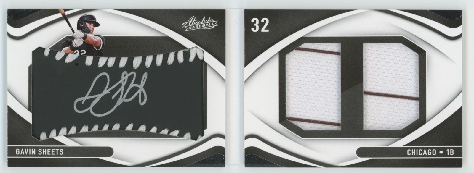 Gavin Sheets 2022 Panini Absolute Booklet Auto /99 #133 Chicago White Sox