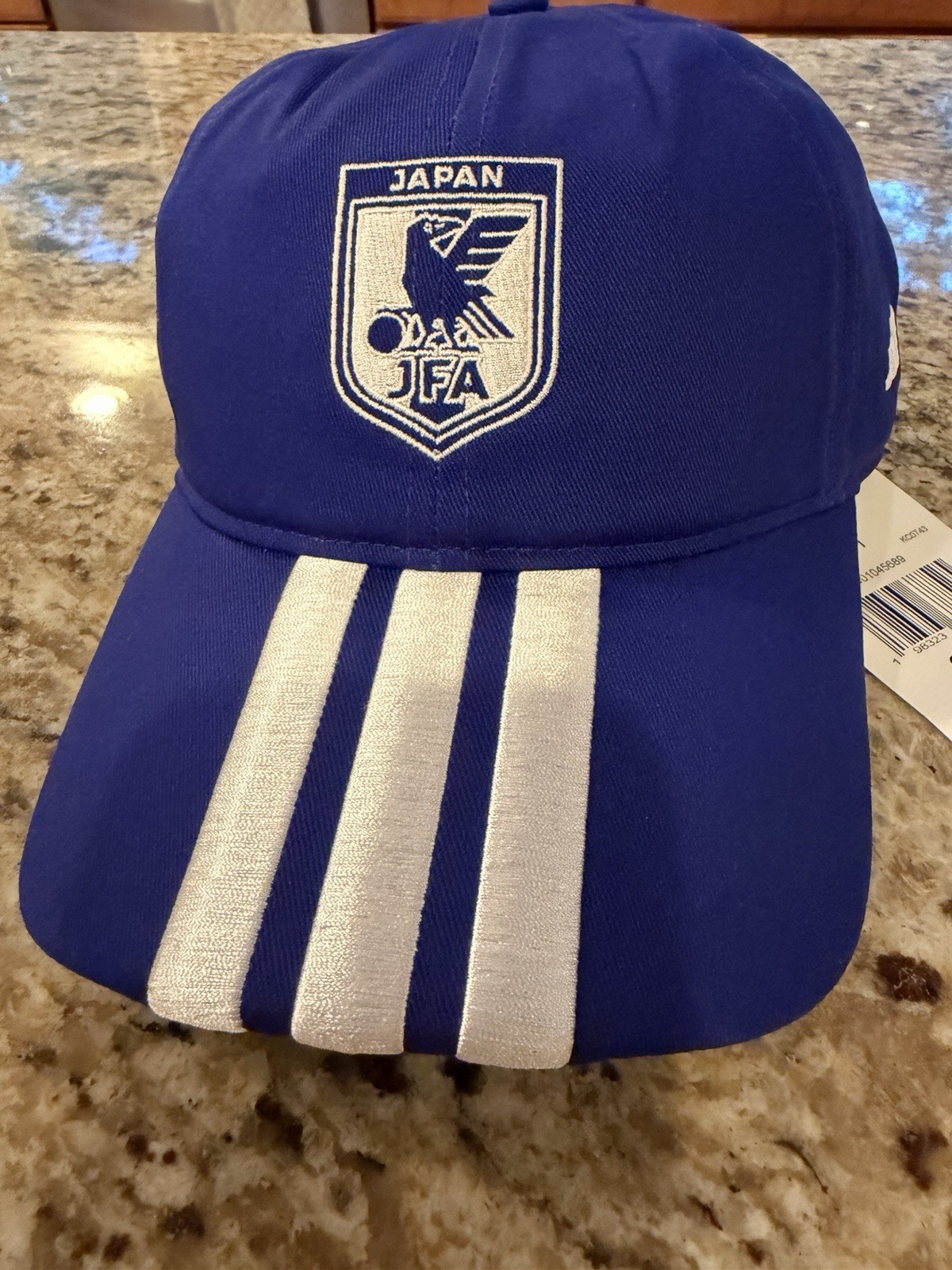 Adidas Japan Football Men’s SnapBack Hat Soccer Blue Cap One Size New