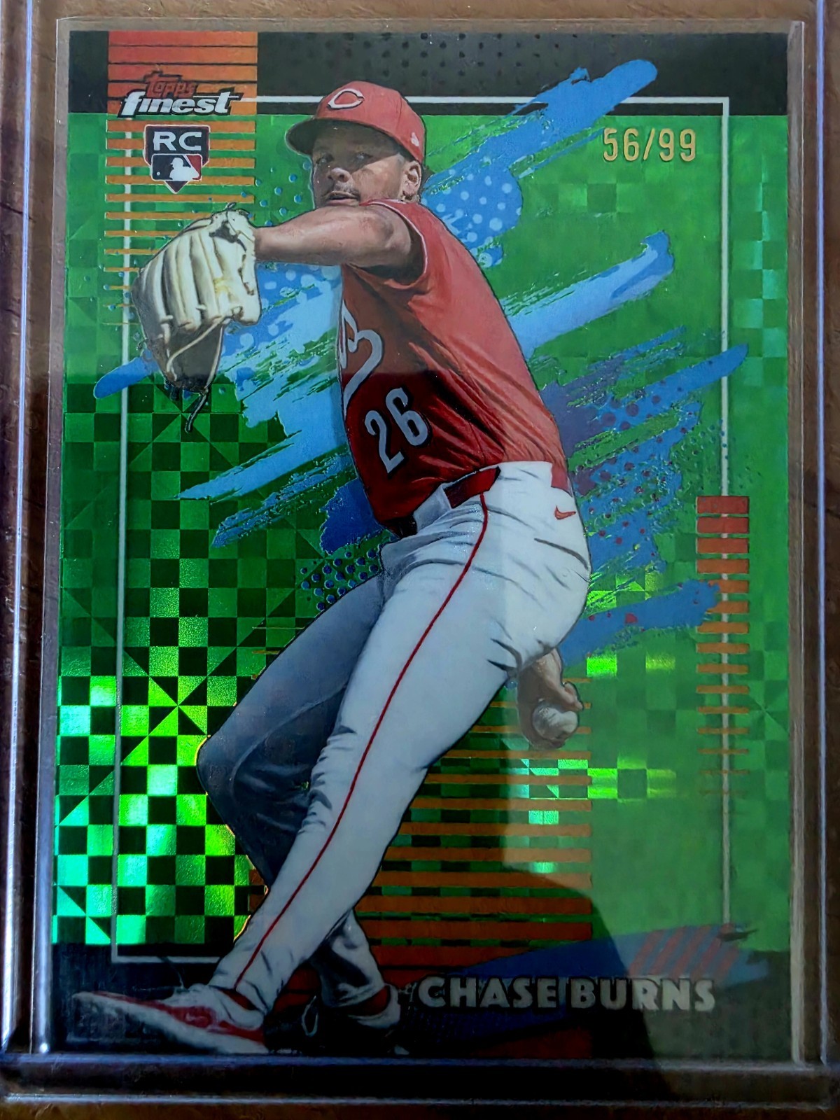 2026 Topps Finest Chase Burns RC Cincinnati Reds /99 #194
