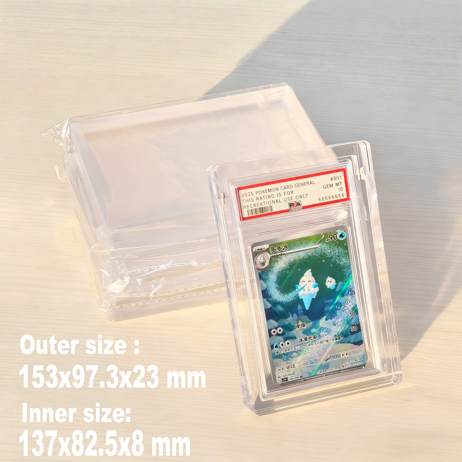 Premium Acrylic Magnetic Display Protector Case for PSA CGC Graded Card Slab US
