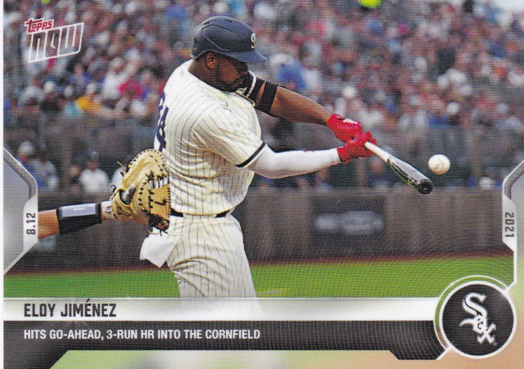 2021 TOPPS NOW #652 ELOY JIMENEZ- CHICAGO WHITE SOX