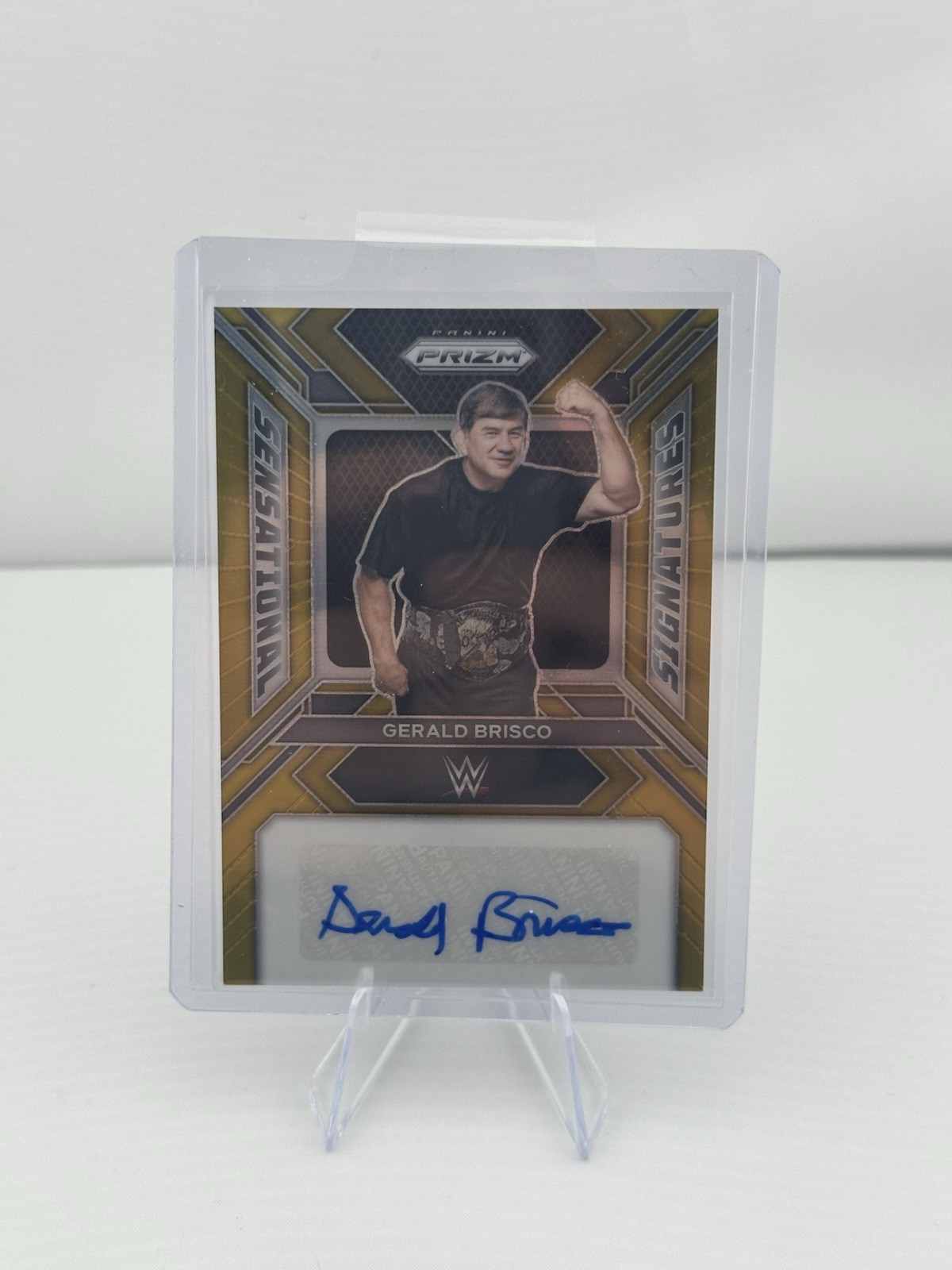 2024 Panini WWE Prizm Gerald Brisco GOLD Sensational Auto #6/10 TB16